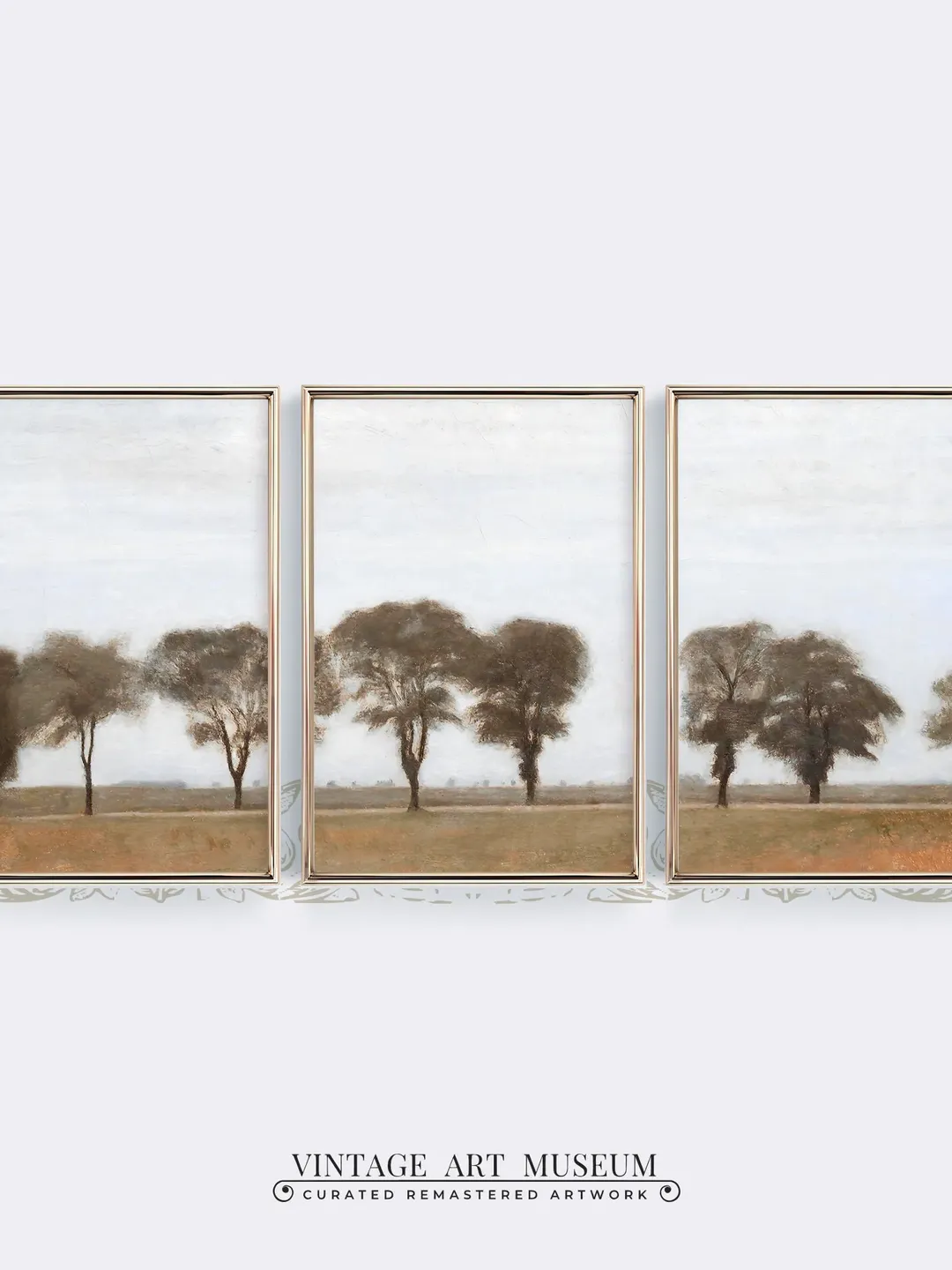 vintage landscape prints set triptych wall art antique oil painting Large Printable Decor, Digital Downloadable | 321 S3