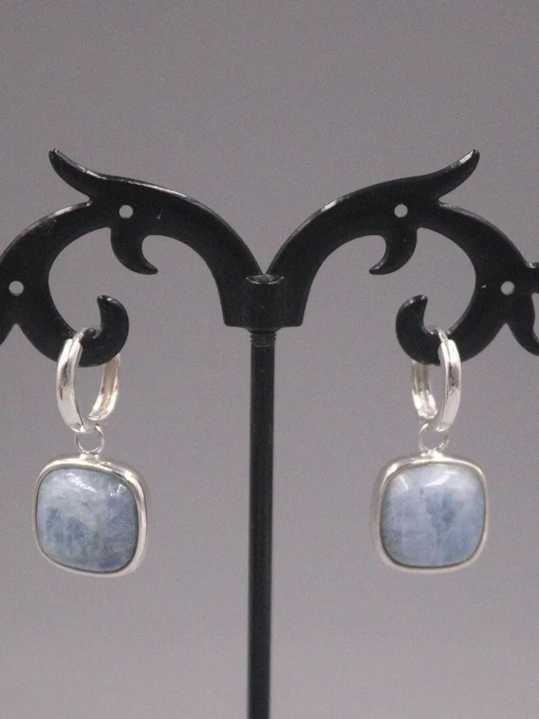 Dolomite Huggie Hoop Earrings, Dolomite Earrings, Dolomite Hoop Earrings, Huggie Drop Earrings, Huggie Hoop Earrings, Hoop Dangle Earrings