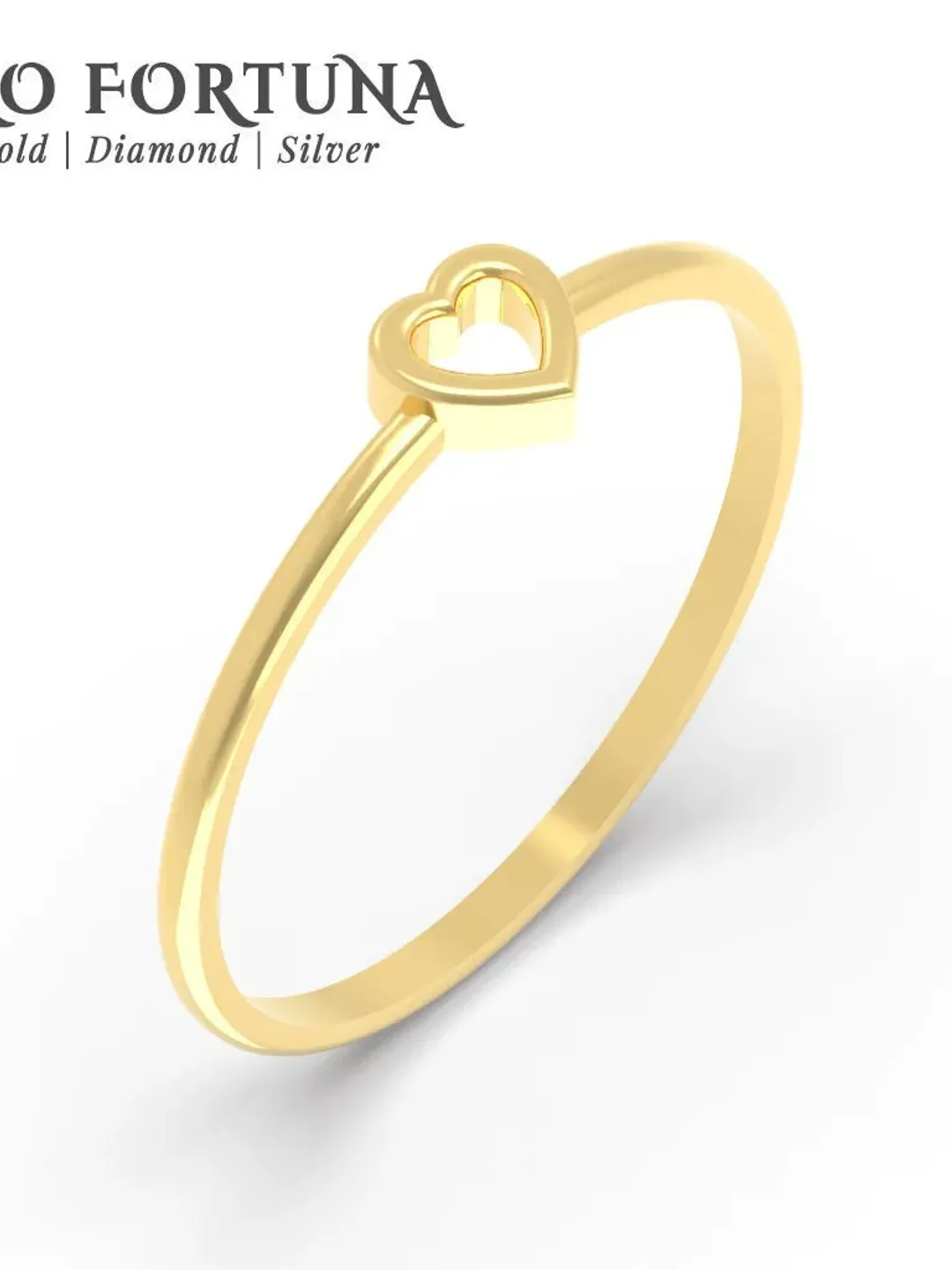 14K Gold Dainty Plain Heart Engagement Ring for Women, Minimalistic, Stylish, Trendy, Gift for Her, Anniversary, Valentines,