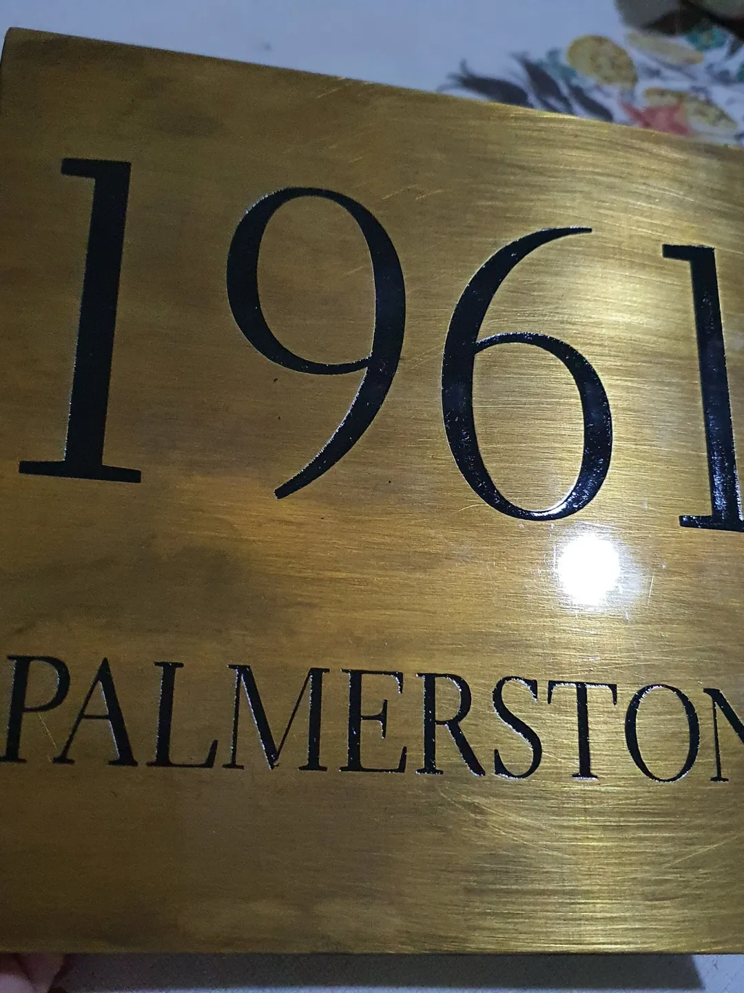 Antique Brushed Brass Plaque Sign - Custom Plaque Brass Sign