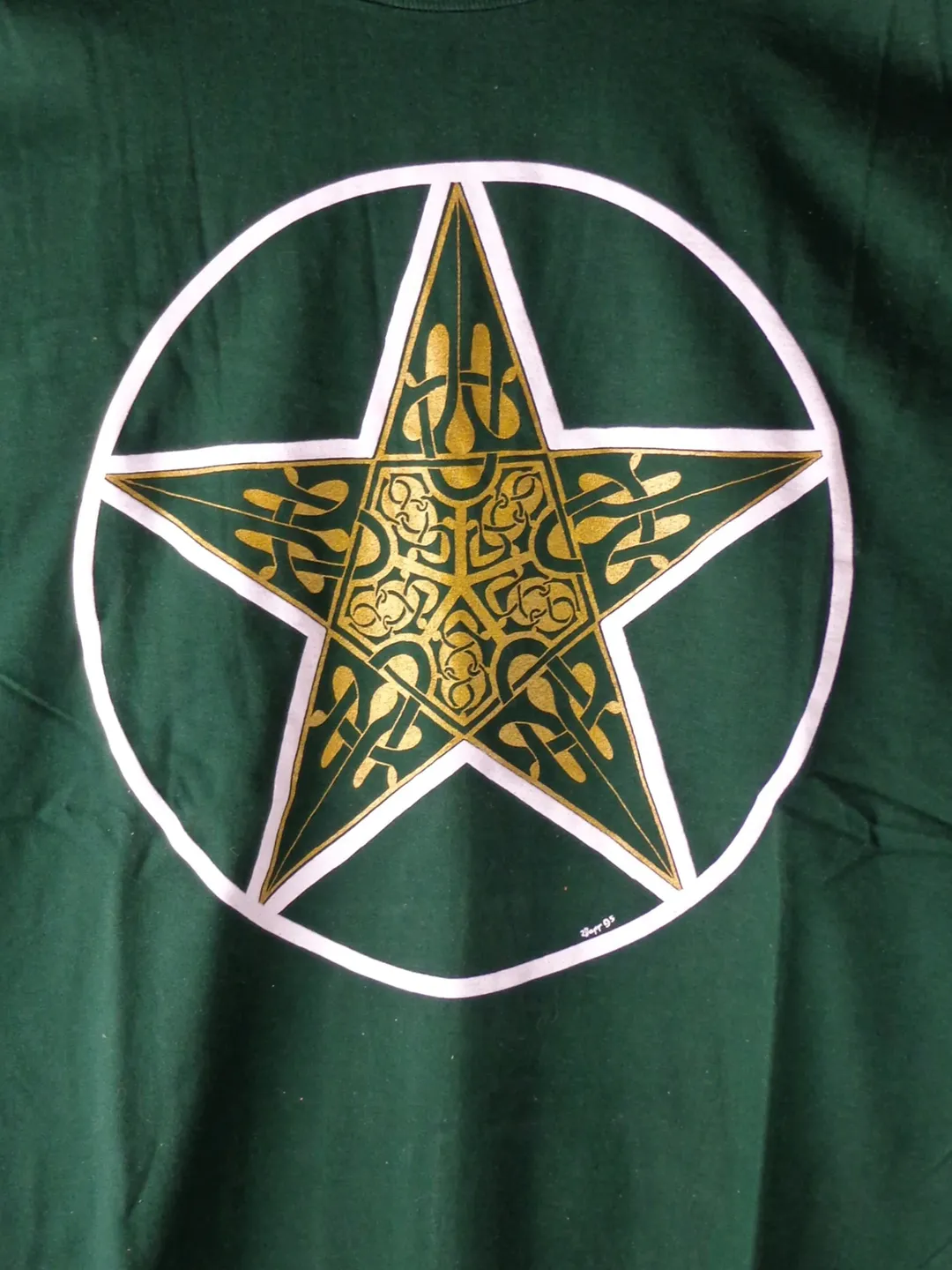 Celtic T-Shirt, Celtic Pentagram Tee, Celtic Pentacle Tee, Original Celtic Art T-Shirt