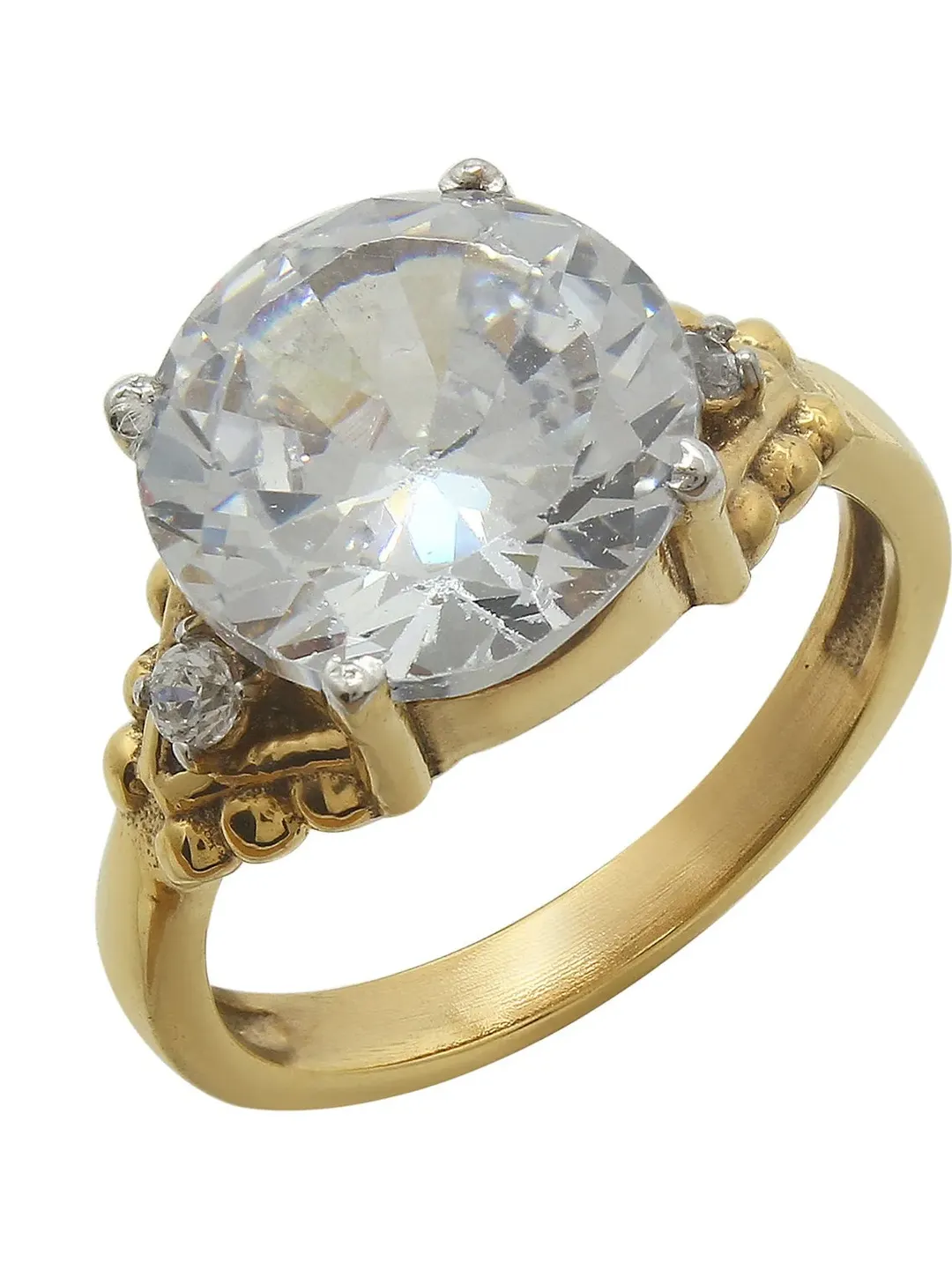 Antique CZ Women Ring Engagement Ring Wedding Ring Bridal Ring, Sterling Silver Ring Cubic Zirconia Ring Cluster Ring Promise Ring