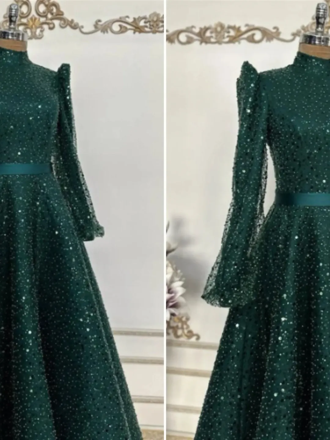 AHUNARE HIJAB - Wedding Dress, Muslim Evening Gown, Nikah, Islamic Wedding, Engagement, Bridesmaid