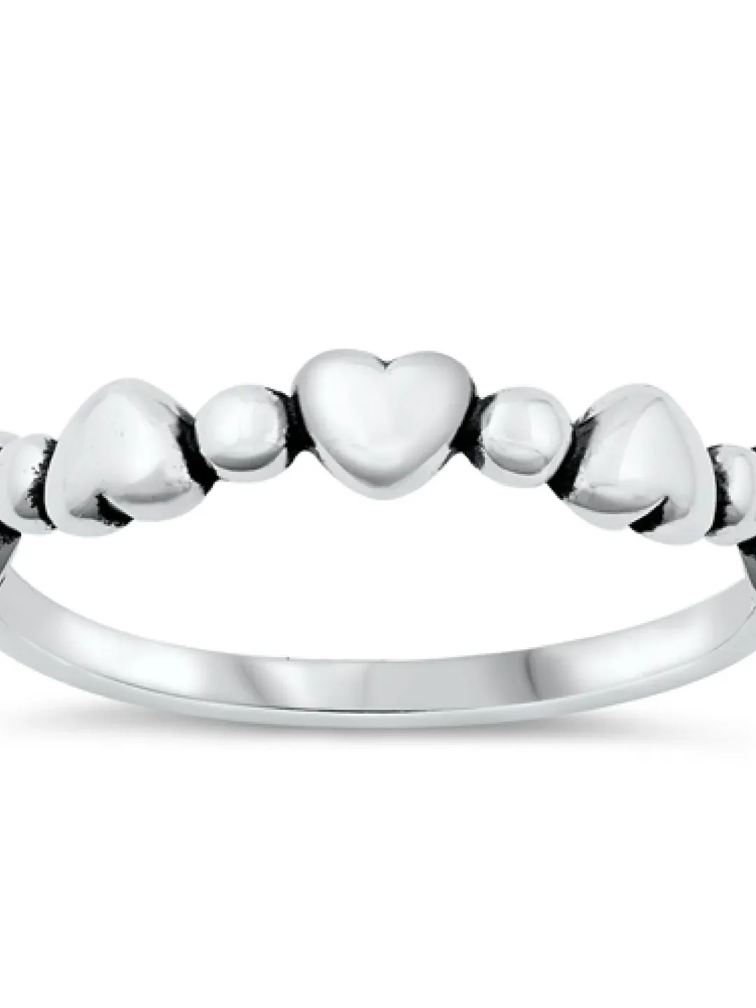 Toe Ring, Thumb Ring, Silver Toe Ring, Puffed Hearts Toe Ring, Gift under 10, Sterling Thumb Ring, Simple, Dainty, for Women Size 4 to 10