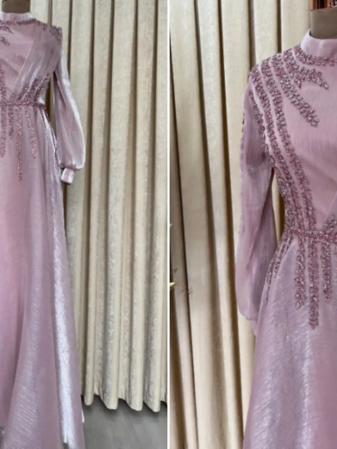 Ahunare Wedding Dress, Muslim Evening Gown, Nikah, Islamic Wedding, Engagement, Bridesmaid, Maxi Dress