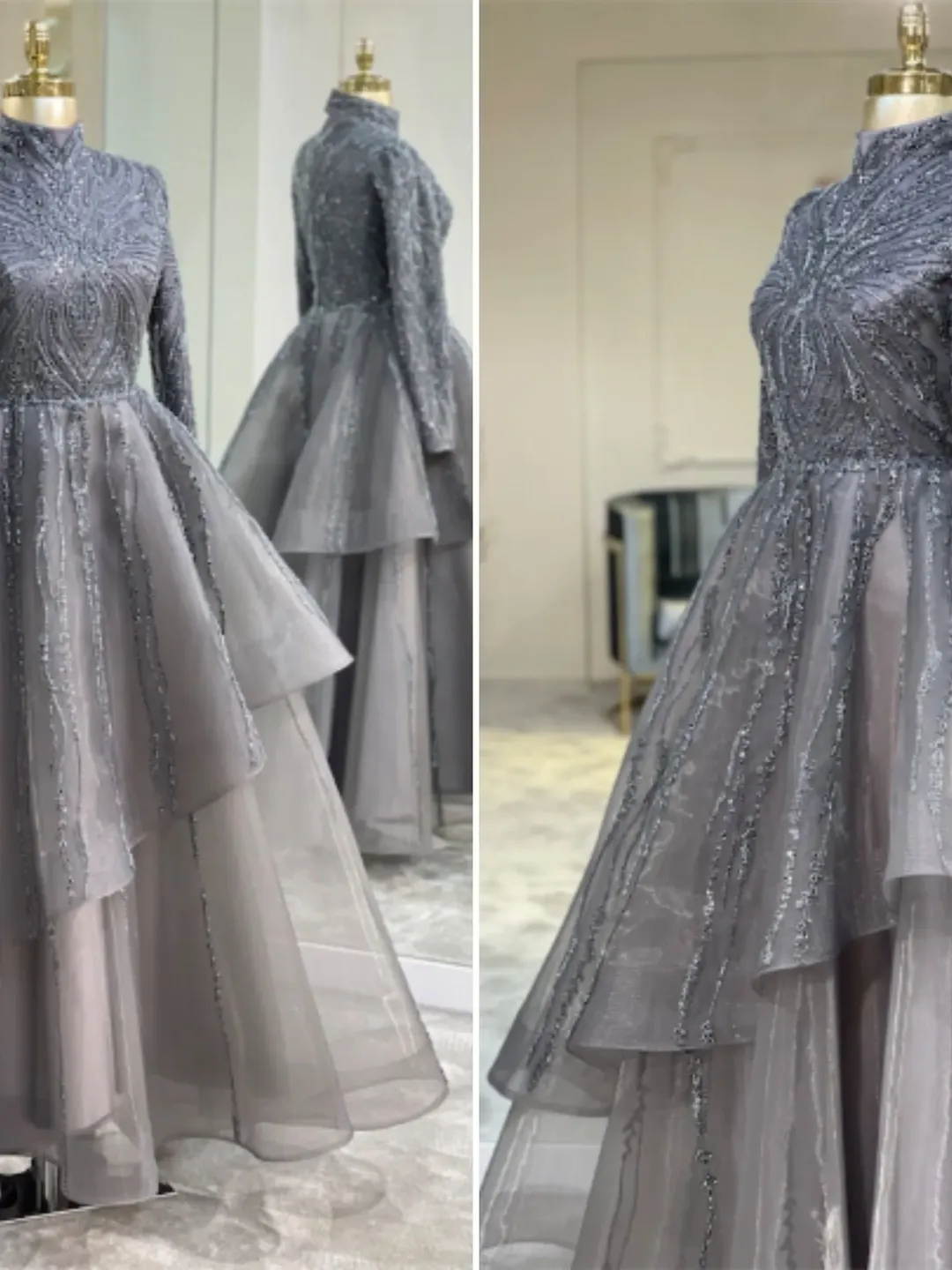 Ahunare Wedding Dress, Muslim Evening Gown, Nikah, Islamic Wedding, Engagement, Bridesmaid, Maxi Dress