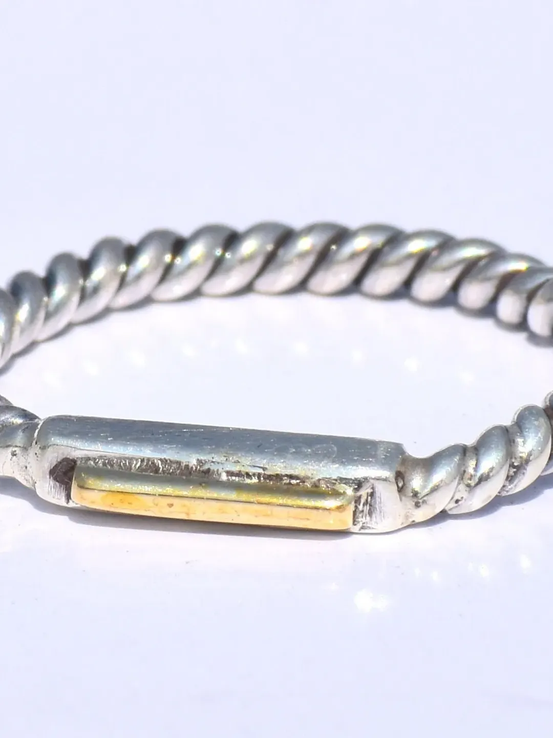 Silver Stacking Ring, Brass Head Ring, 925 Sterling Silver Ring, Nickel Free Silver, Unisex Ring, Handmade Ring, Fidget Ring, Chunky Ring