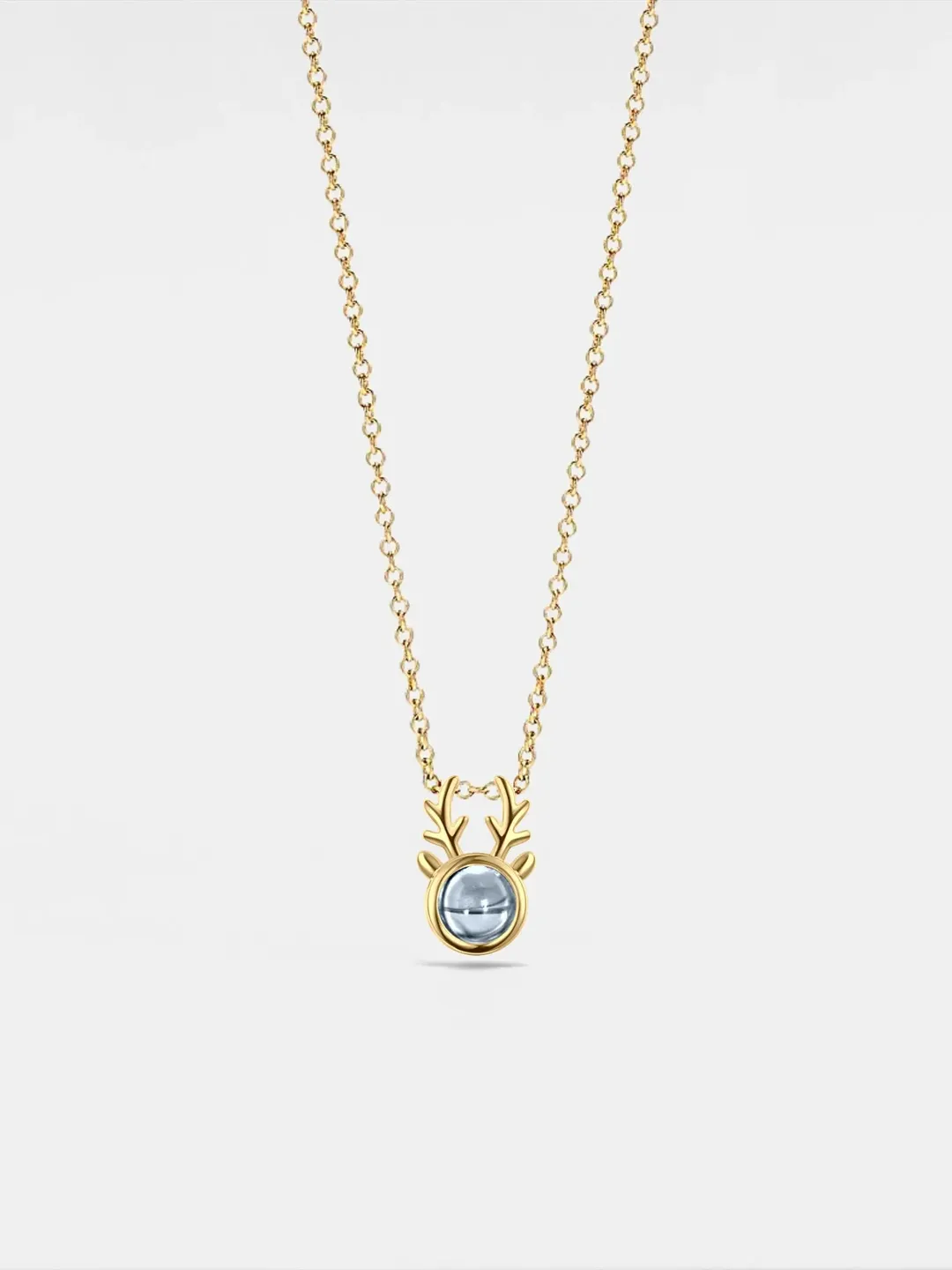 PERIMADE Deer Antler Projection Necklace • Personalized Picture Inside Pendant • Sterling Silver Keepsake Jewelry • Trendy Best Friend Gift