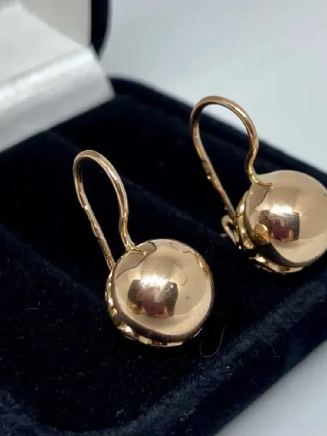 Rare 14K Russian Earrings 