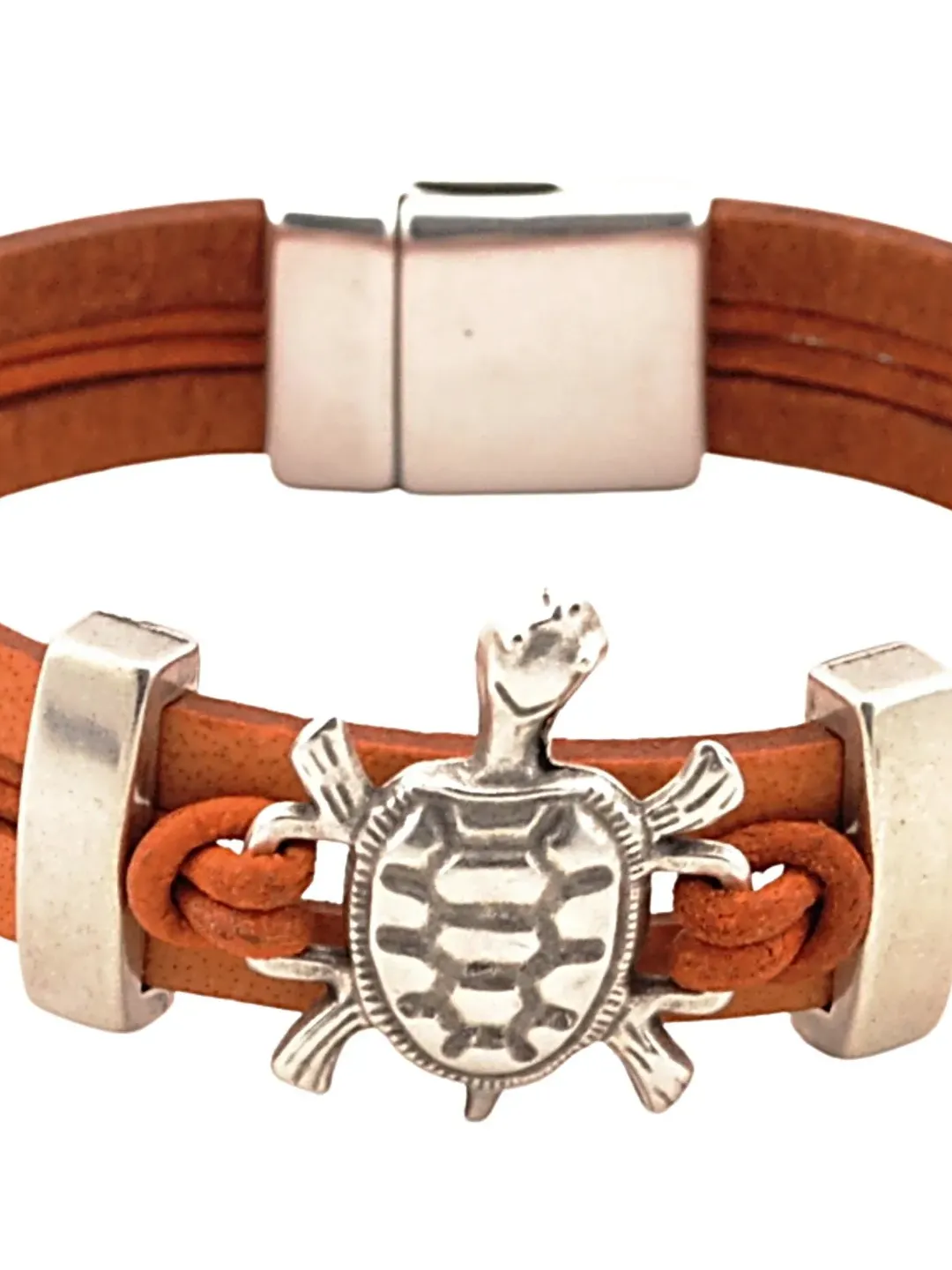 Sea Turtle Leather Cuff Bracelet, Turtle Bracelet, Sea Turtle Jewelry, Animal Lover Jewelry, Turtle Charm Bracelet Nautical Beach Jewelry