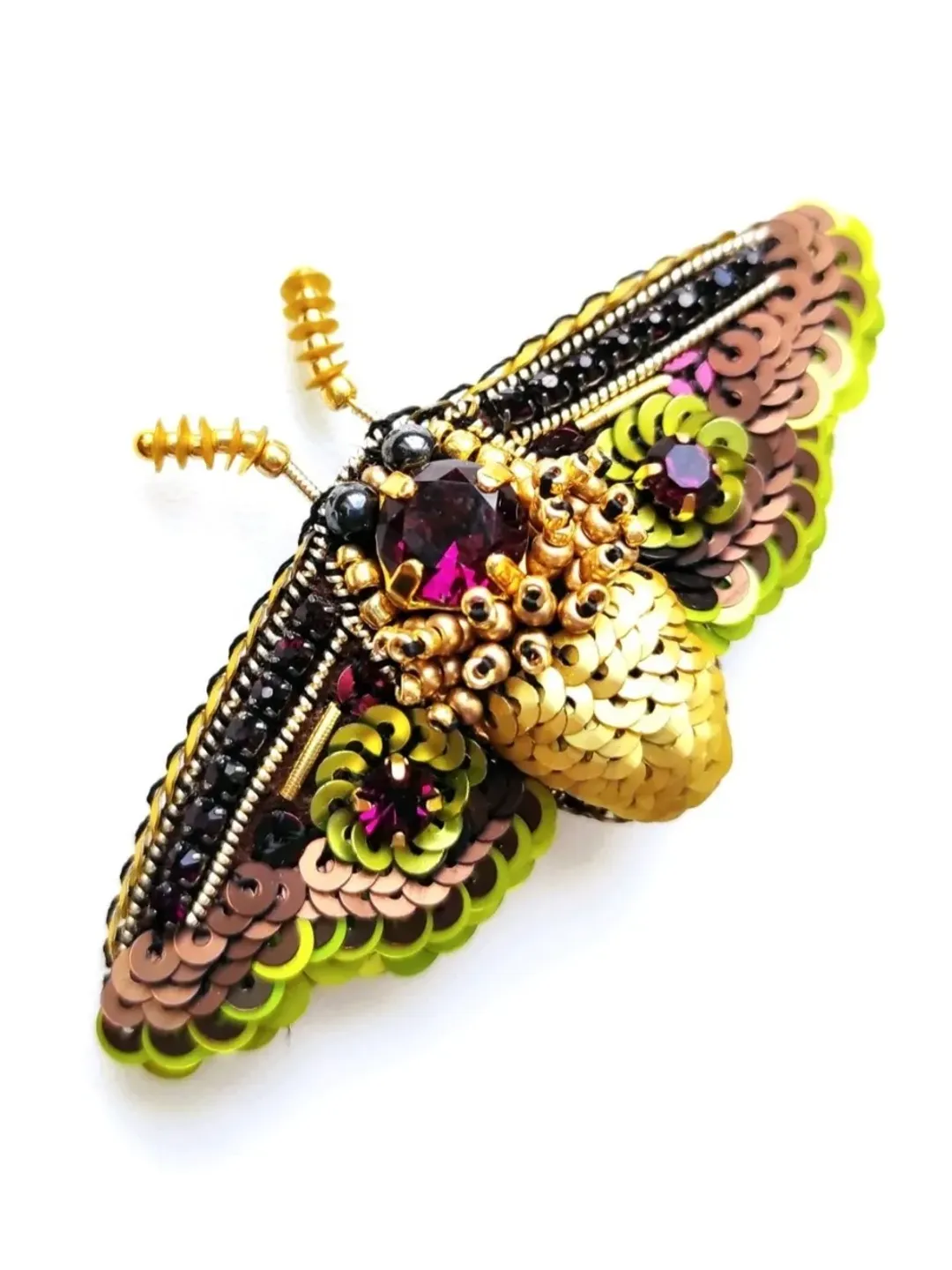 butterfly, Beaded insect brooch, insect pin, butterfly brooch, bug pin, bee brooch, bug brooch, insects, madam toto