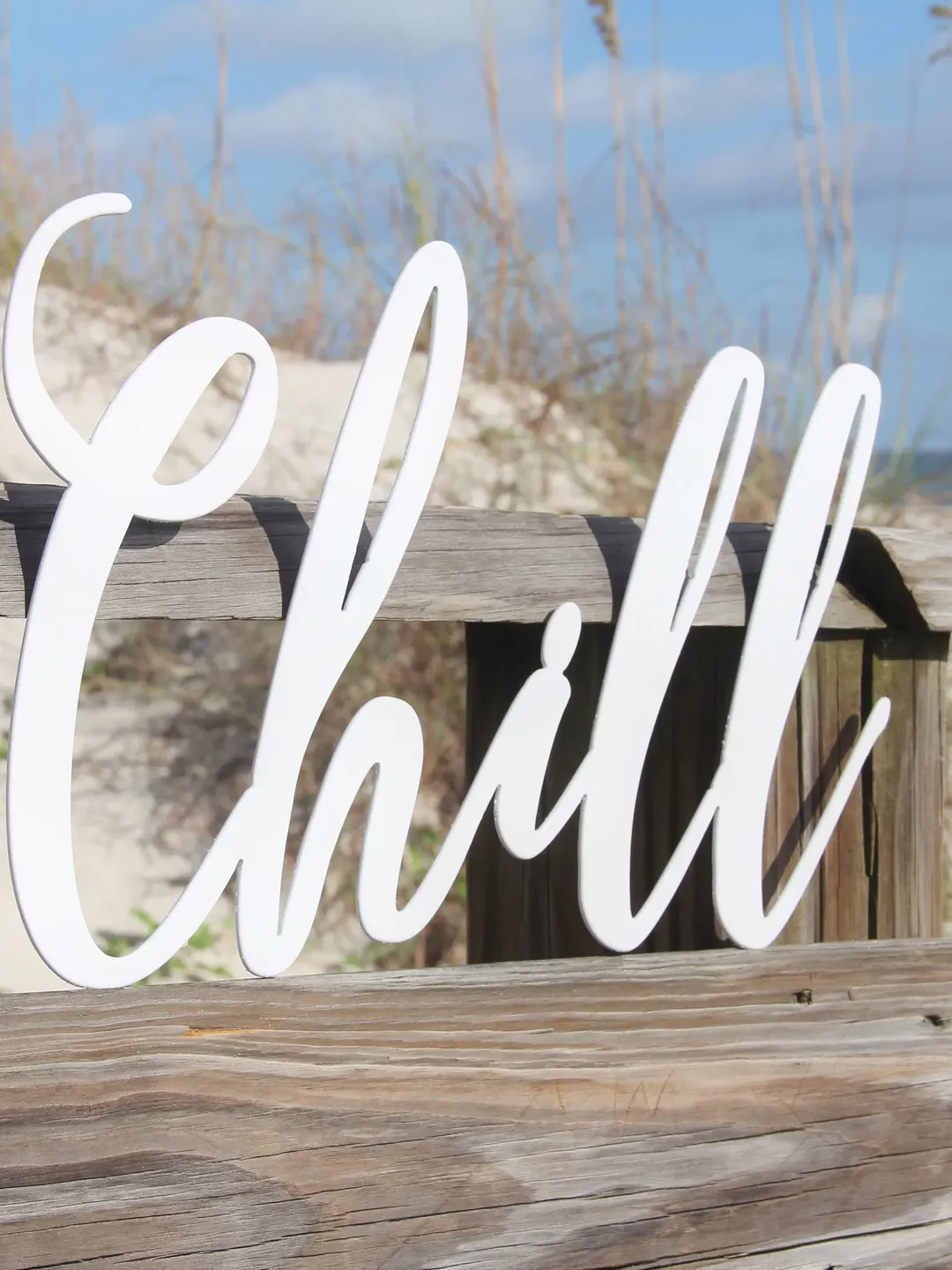 Chill Metal Wall Decor, Chill Word Wall Art, Chill Calligraphy Decor, Modern Chill Sign