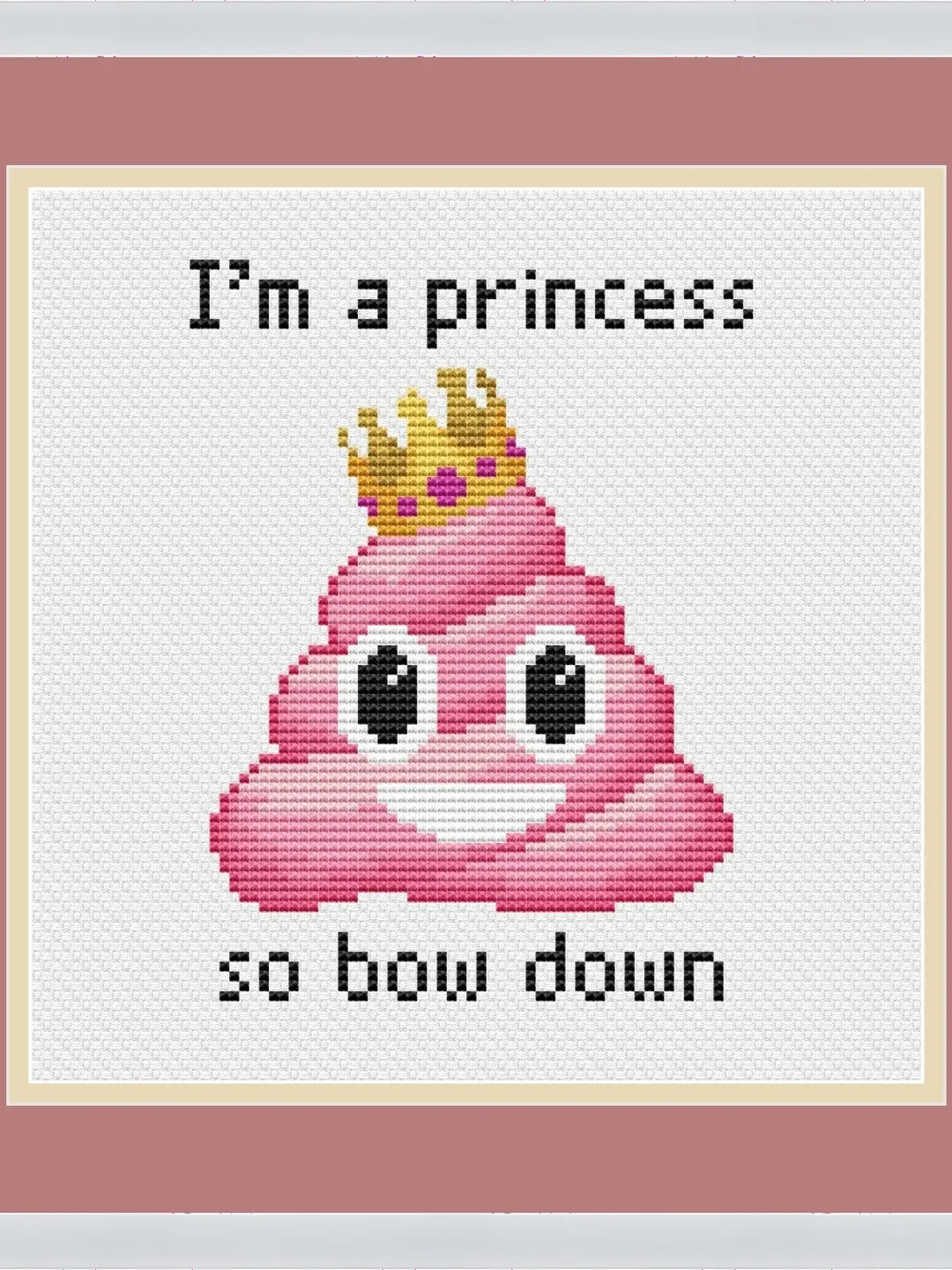 Funny Bathroom Art, Have A Nice Poop Cross Stitch Pattern, Poop Emoji ...