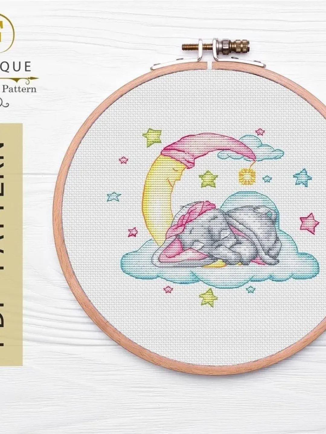 Elephant Cross Stitch Pattern, Cute Elephant Embroidery, Easy Сounted Cross Stitch Chart, Elephant Pattern Cross Stitch Decor, PDF Download