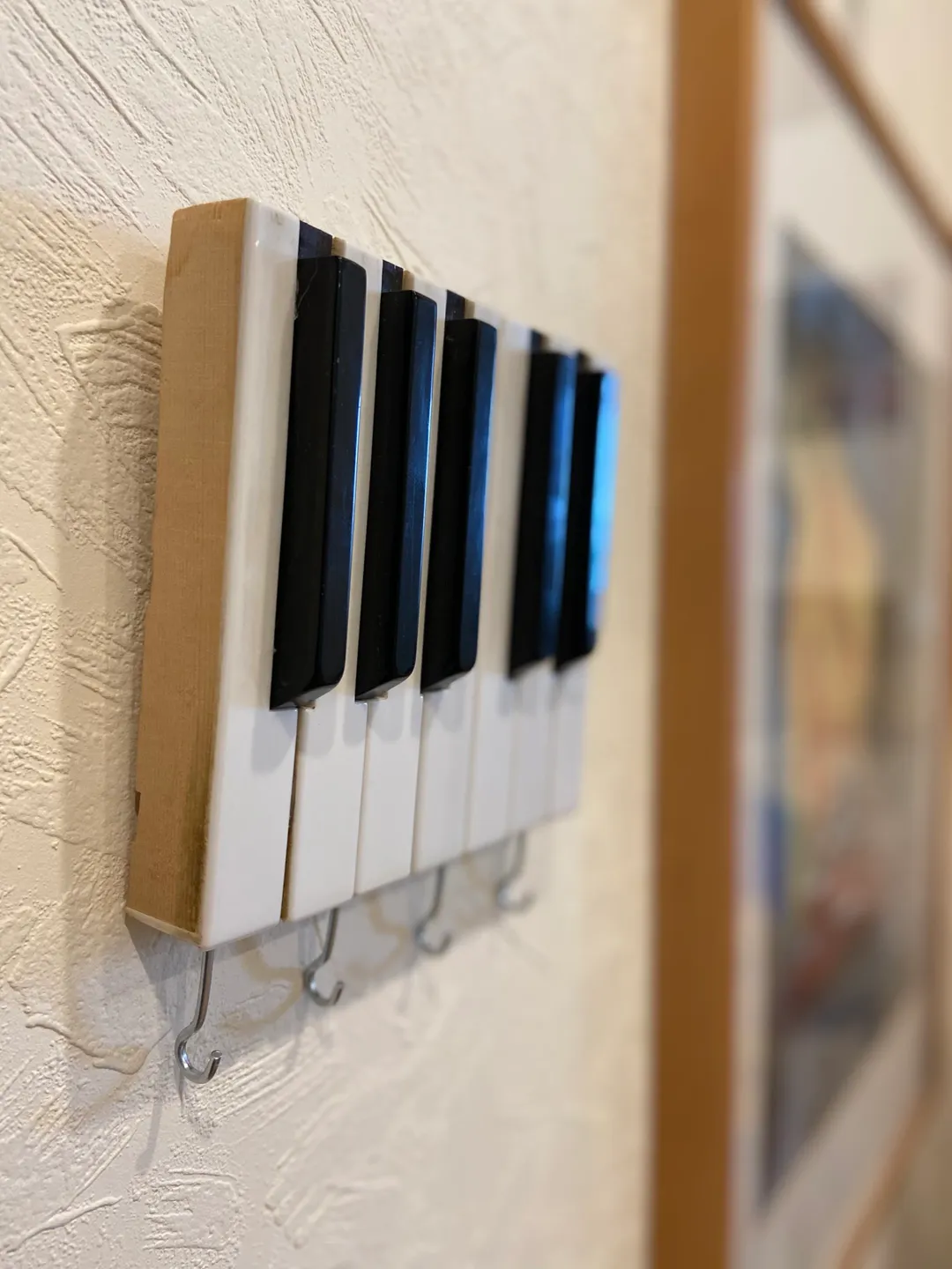 Piano Key Railing Key Rack Made from Recycled Piano Keys, Dad gift, Father gift, piano ...