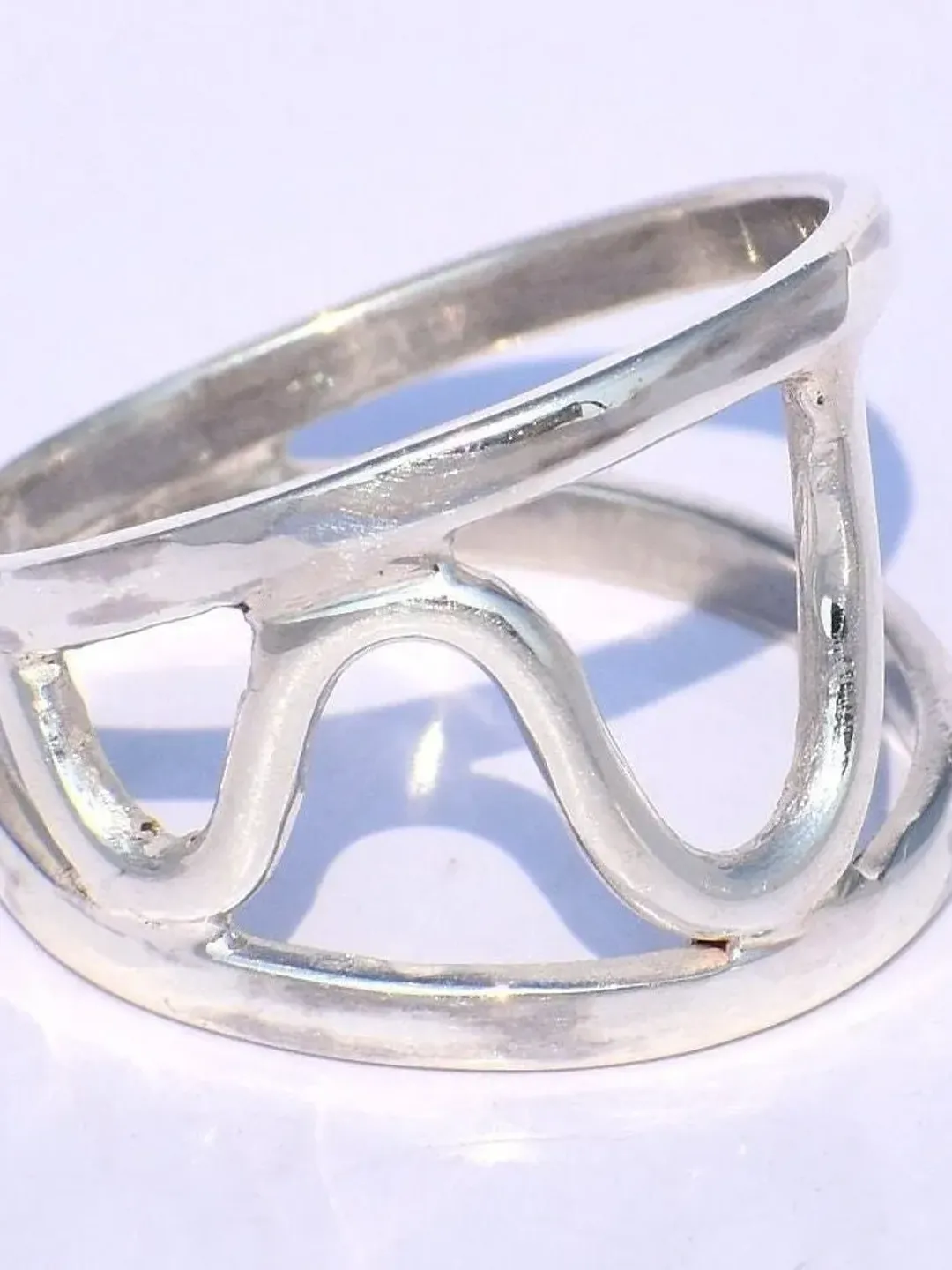 Silver Ring, Handmade Ring, Swan Neck Ring, 925 Sterling Silver Ring, Geometric Ring Silver, Minimalist Ring, Stacking Ring, Gift For Women