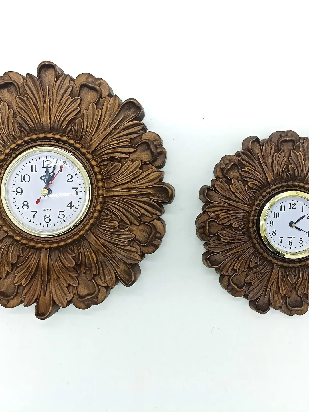 Wall clock, Rustic wall clock, Wooden clock, Wooden wall clock, Wooden Carver Panel, Wooden wall decor, carved wood wall art