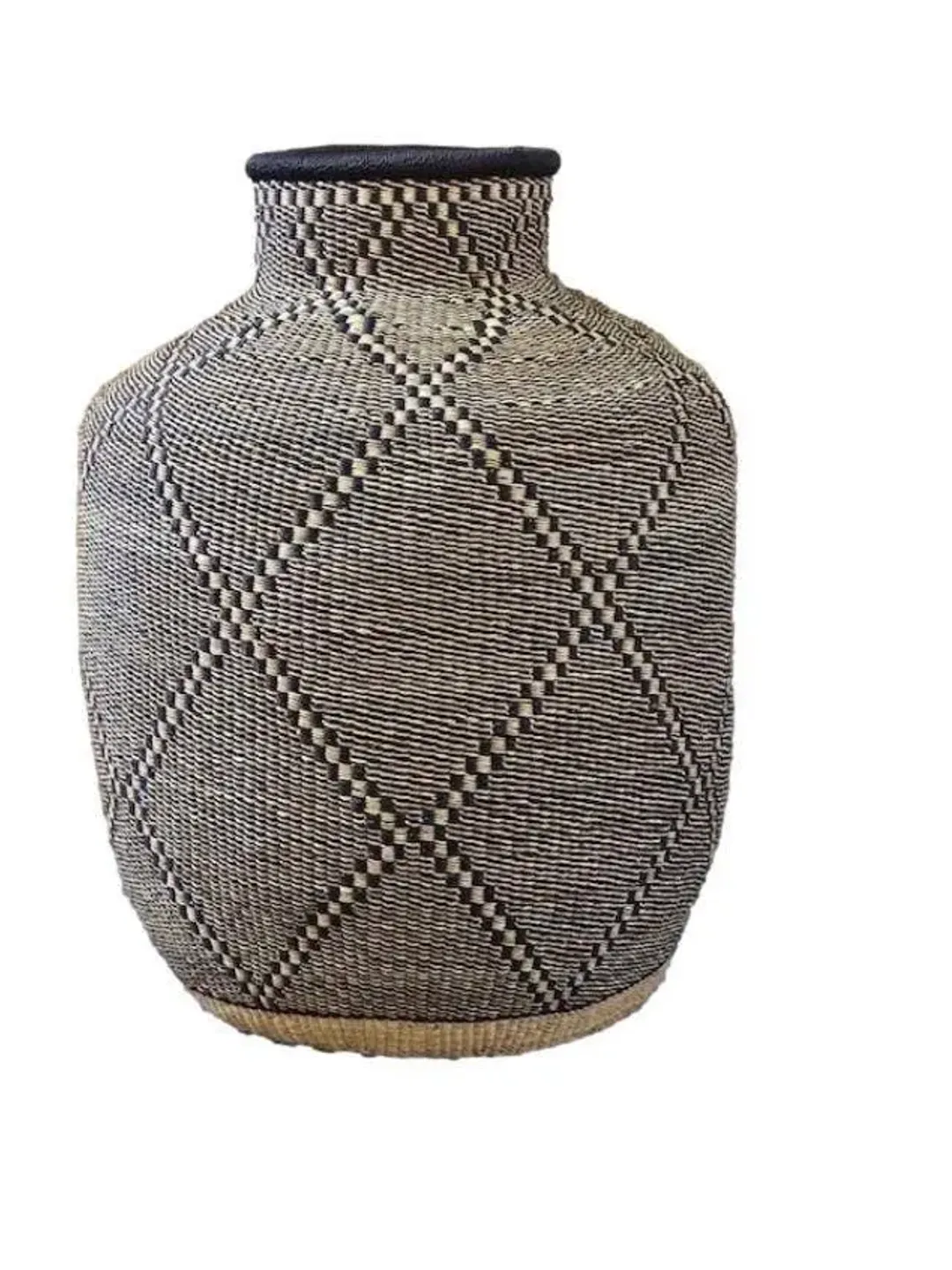 Handmade Home Decor, African woven Basket, Laundry Basket, Blanket Basket, Bolga Basket, Picnic Basket, Family Gift Basket