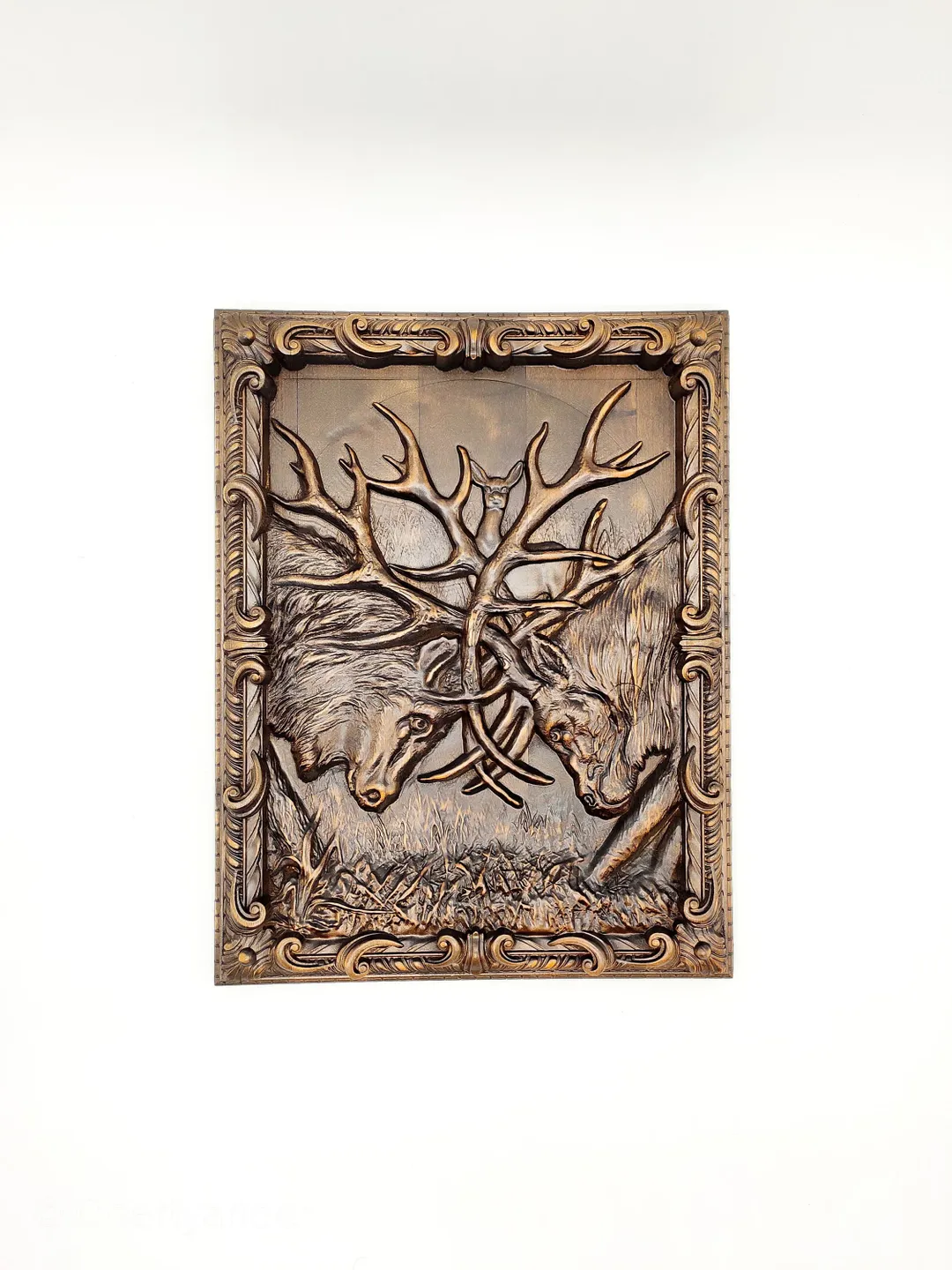 Wooden Carved Deer, Deer sculpture, Carver wall art deer, Wooden deer, folk art, Home decor wall art deears, Wooden deers Decoration