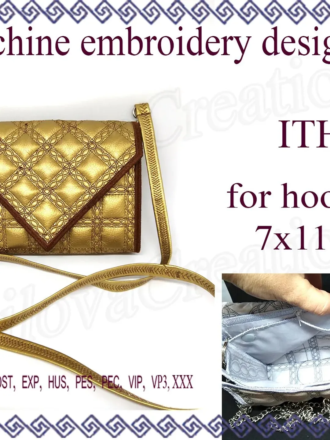 In the hoop Embroidery project   ITH Machine Embroidery designs