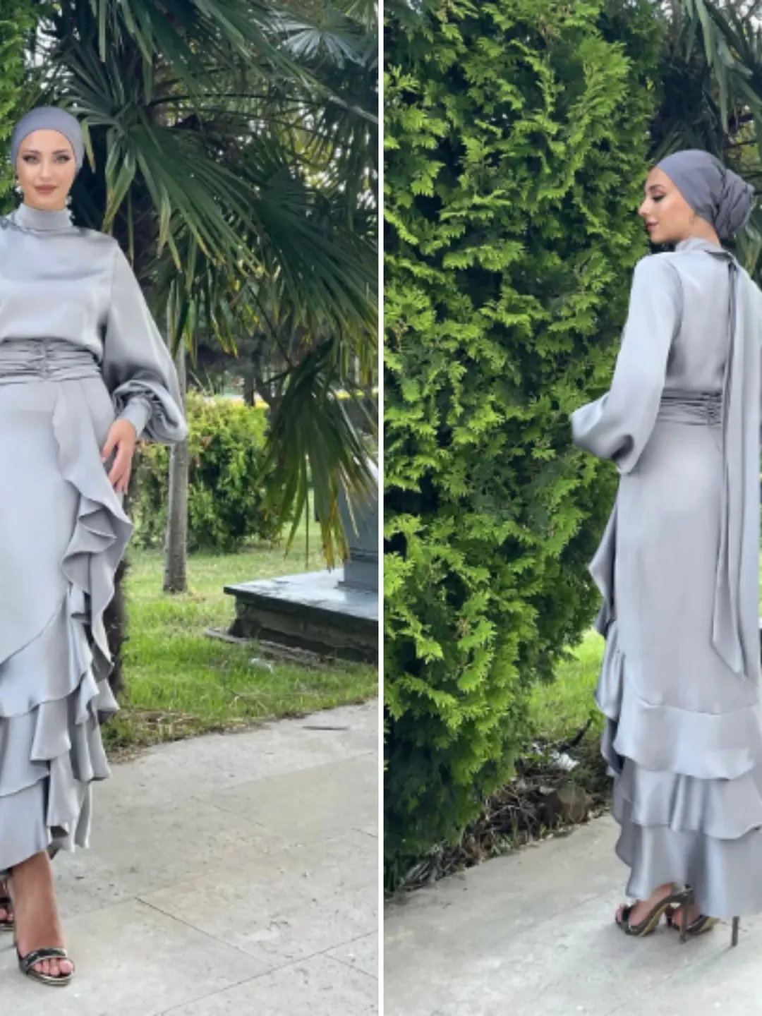 princess polly baby blue dress simple and cute bride and bridesmaid hijab style,makeup look.stunning color  combination. . . . . . #hijab #lookbookfashion #mixeddress #longdress  #muslimahdress #simpledress #outfit #outfitoftheday #fabulousoutfit  #beautiful #ethiomakeup