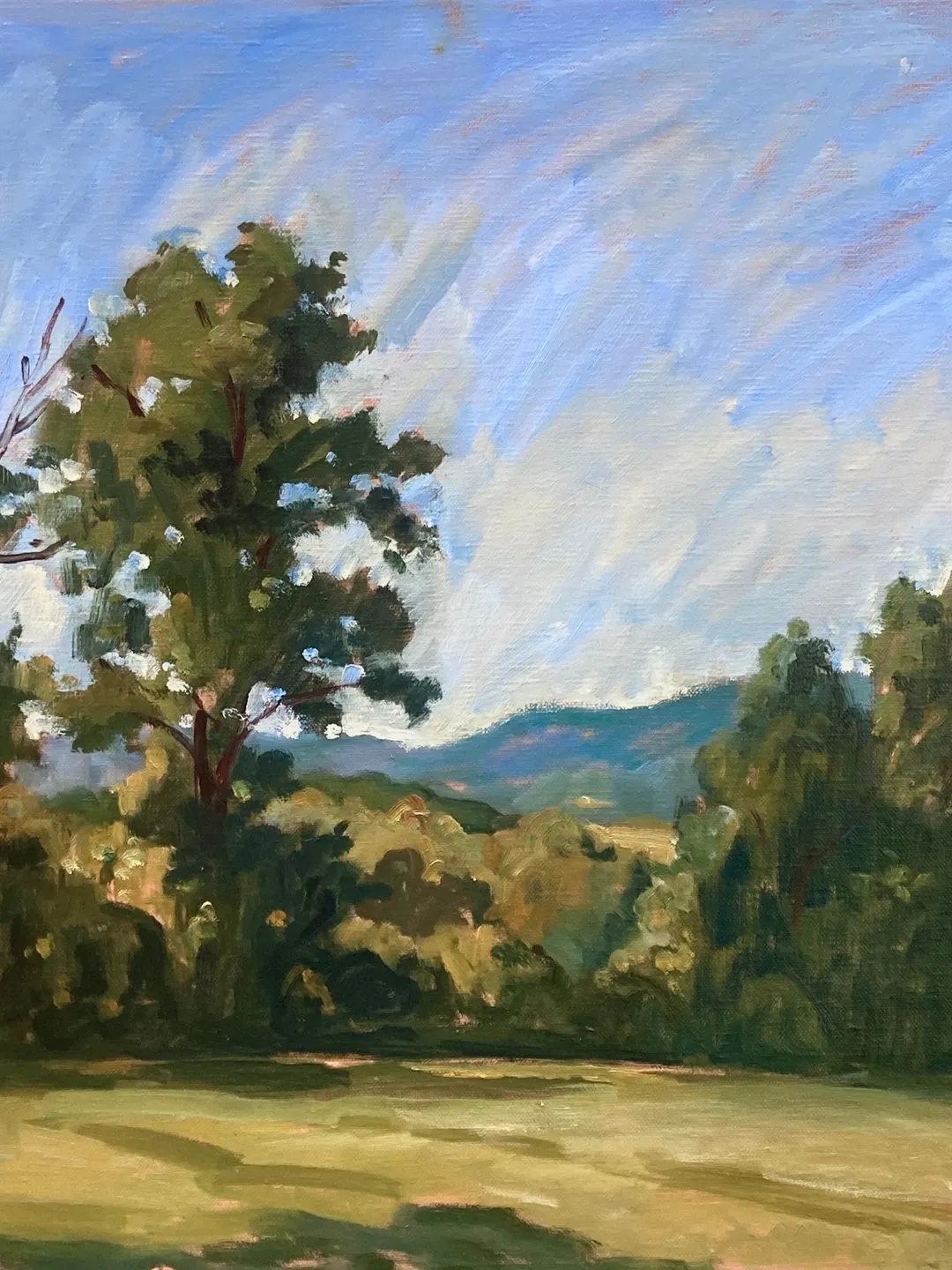 Autumn Landscape Painting - September in the Berkshires- 18x24 Oil on Linen, American Plein Air Impressionist Fine Art, Signed Original