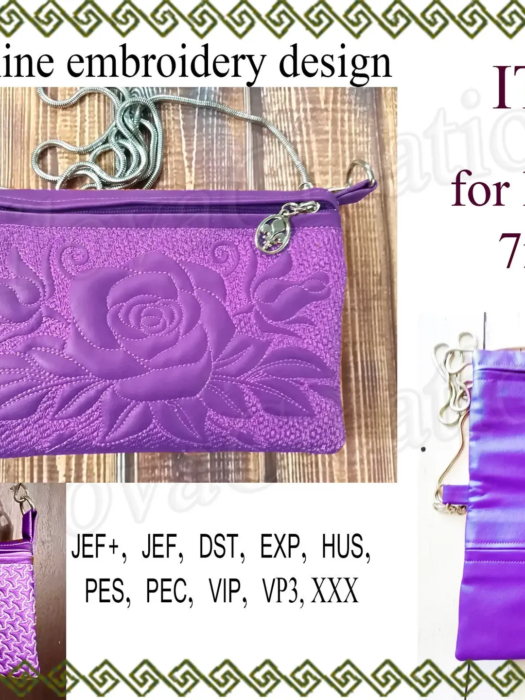 In the hoop embroidery designs, ITH