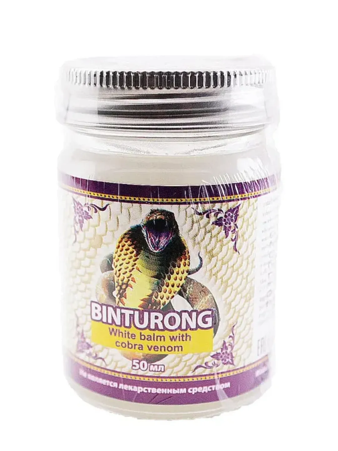 Thai white balm with cobra venom Binturong, 50 ml