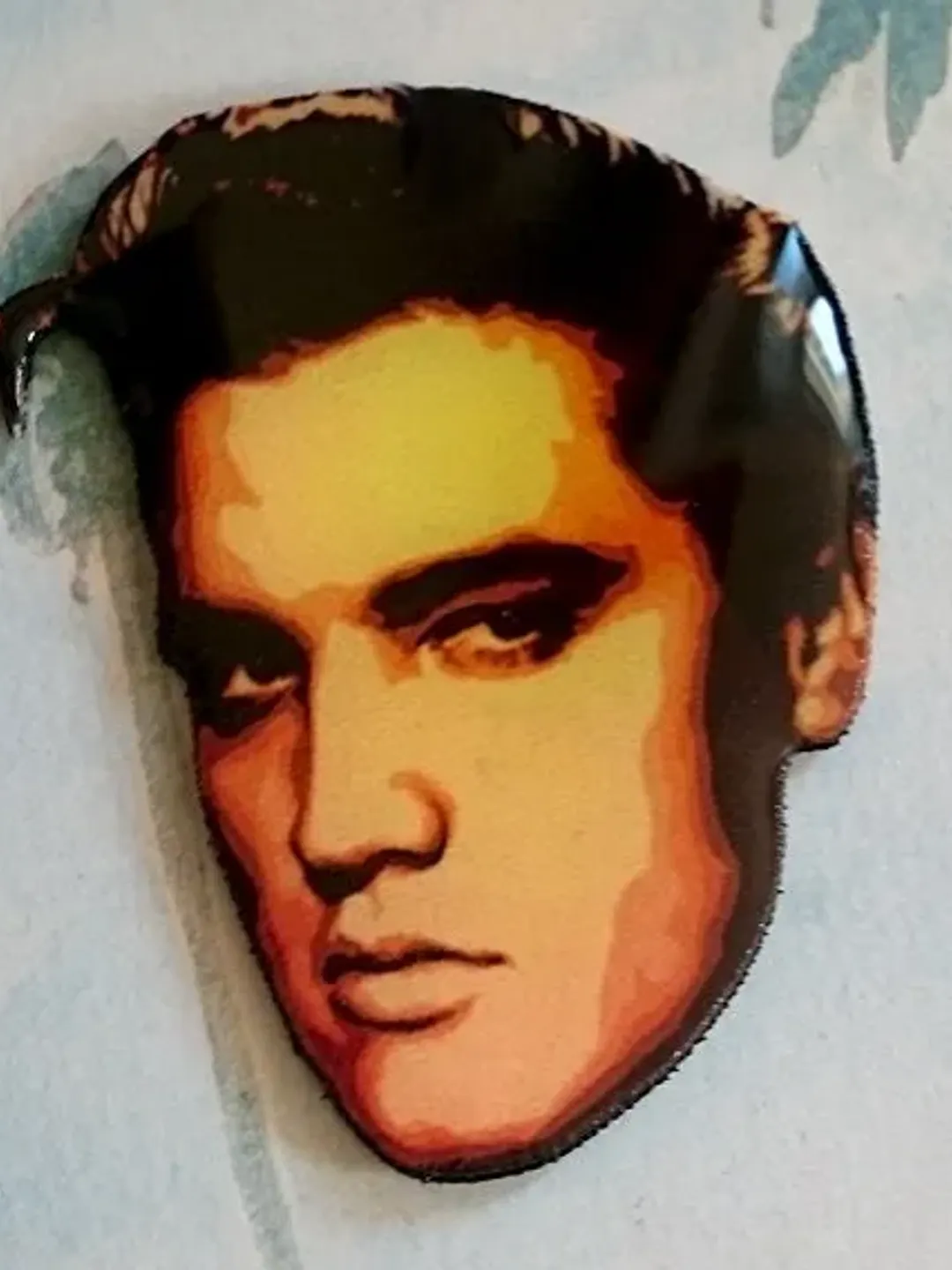 The King - Brooch - Elvis Brooch - The King Brooch - Rockabilly Brooch - 1950s Jewelry Novelty Brooch - Rock n Roll - Glitter Paradise®