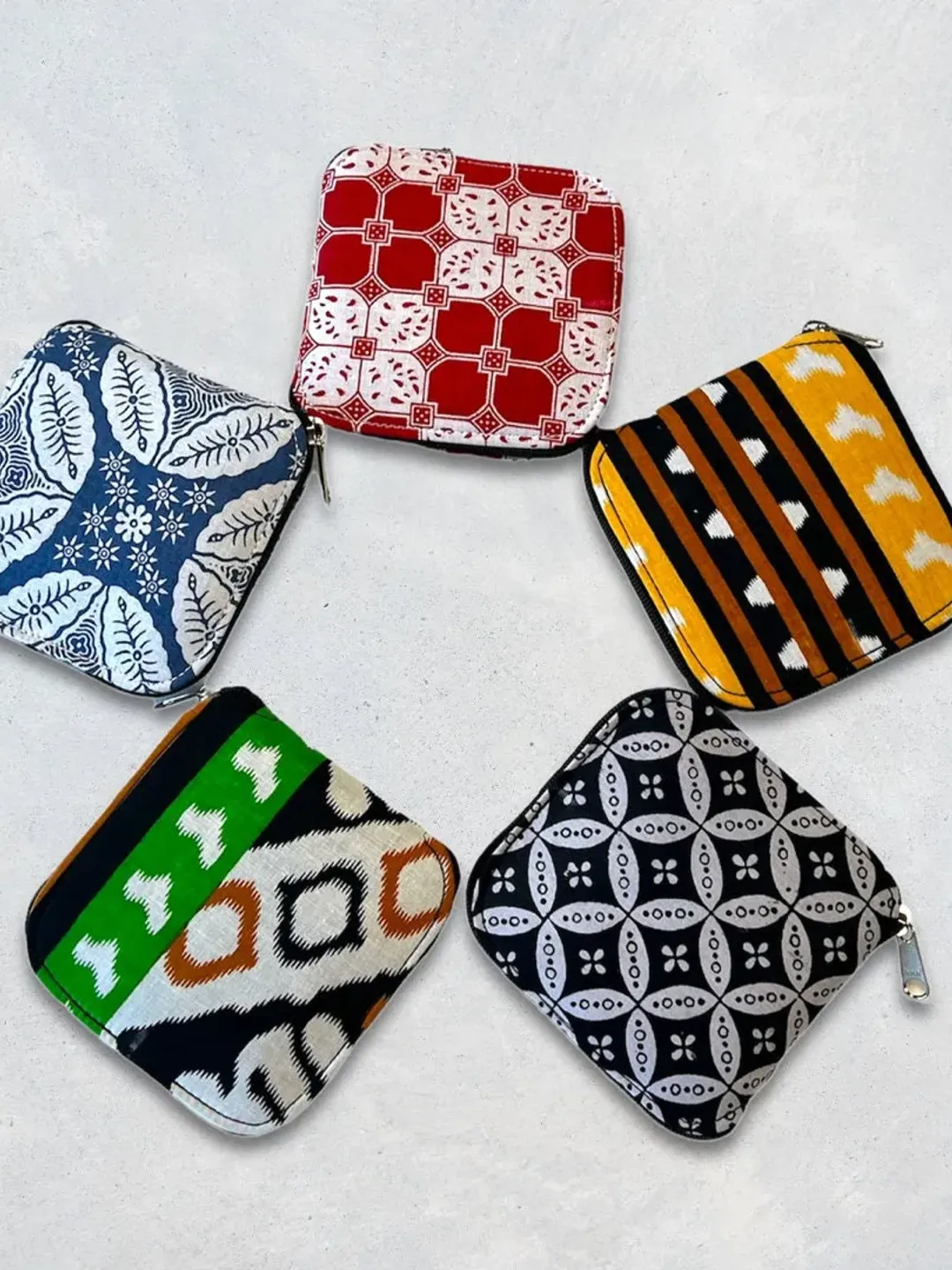 Foldable Shopping Bag | Black Indonesian Batik Tote | Reusable Grocery Bag | Bohemian Cotton Tote