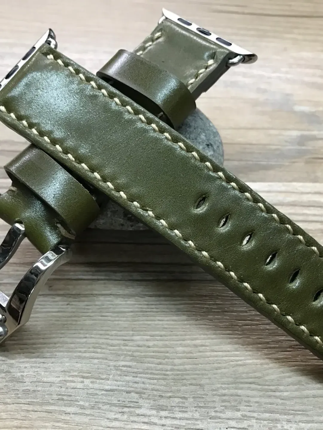 Apple Watch Band | Apple Watch Strap | Horween Shell Cordovan leather Handmade watch band For Apple Watch 38mm & 42mm - Series 1 and 2