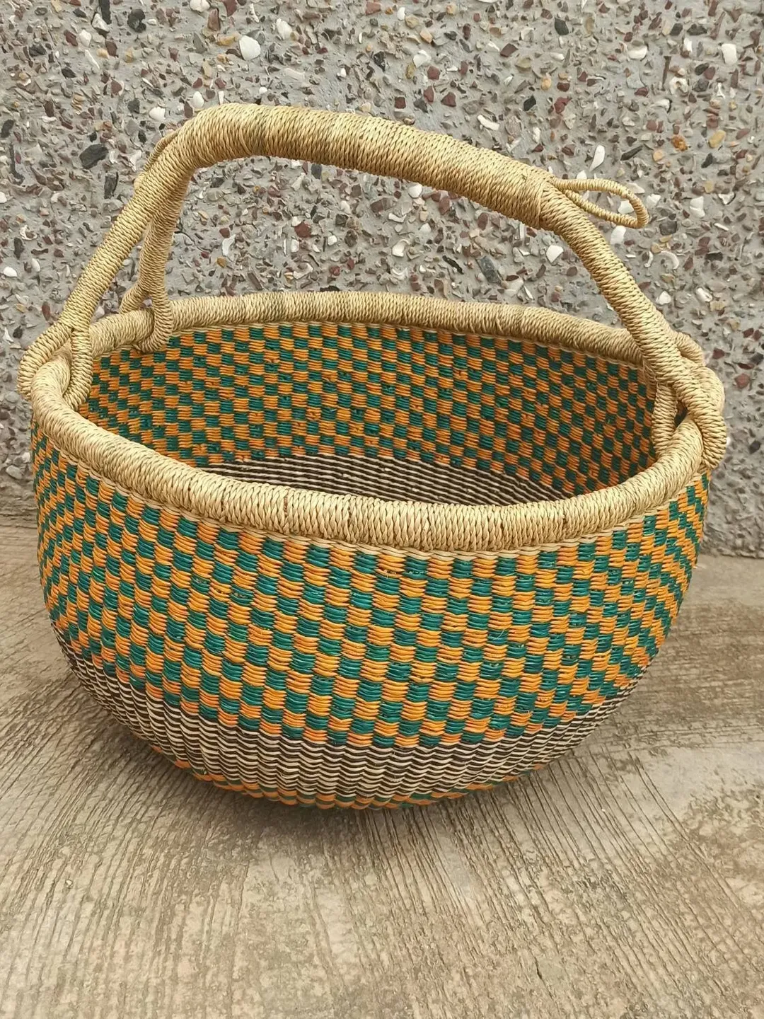 Straw basket | Flower girl basket | African basket | Desk organizer | Straw handbag | Shopping basket | Fruit basket | beach bag