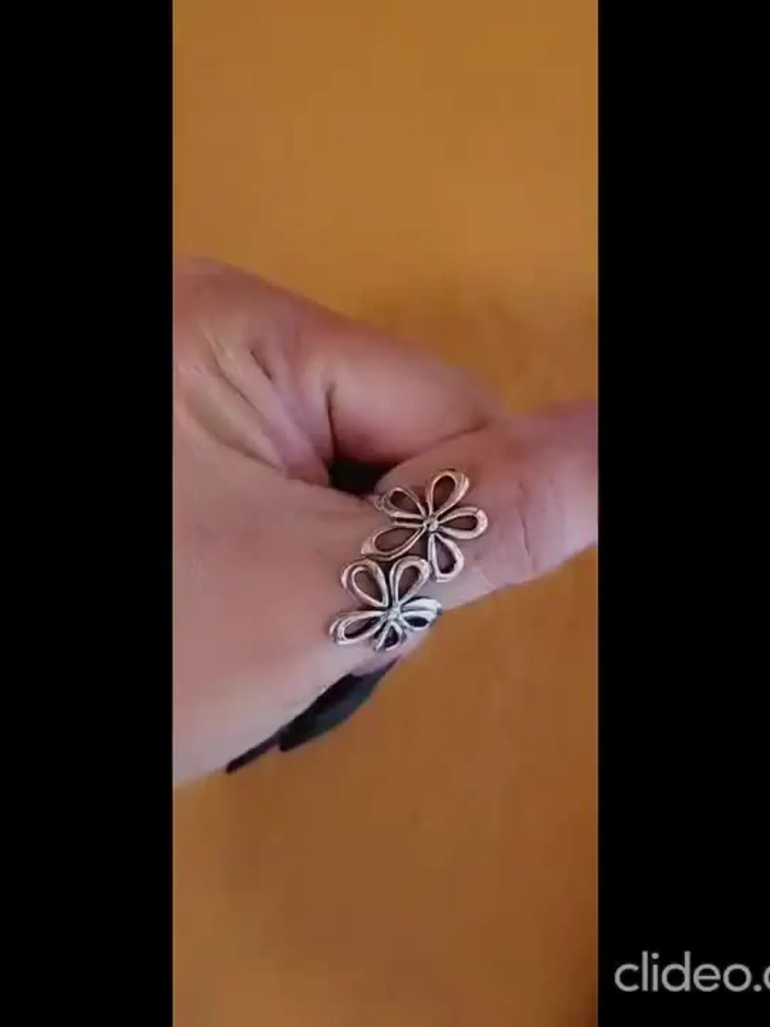 Sterling Silver Flower Ring Flower Ring 2 large flower ring