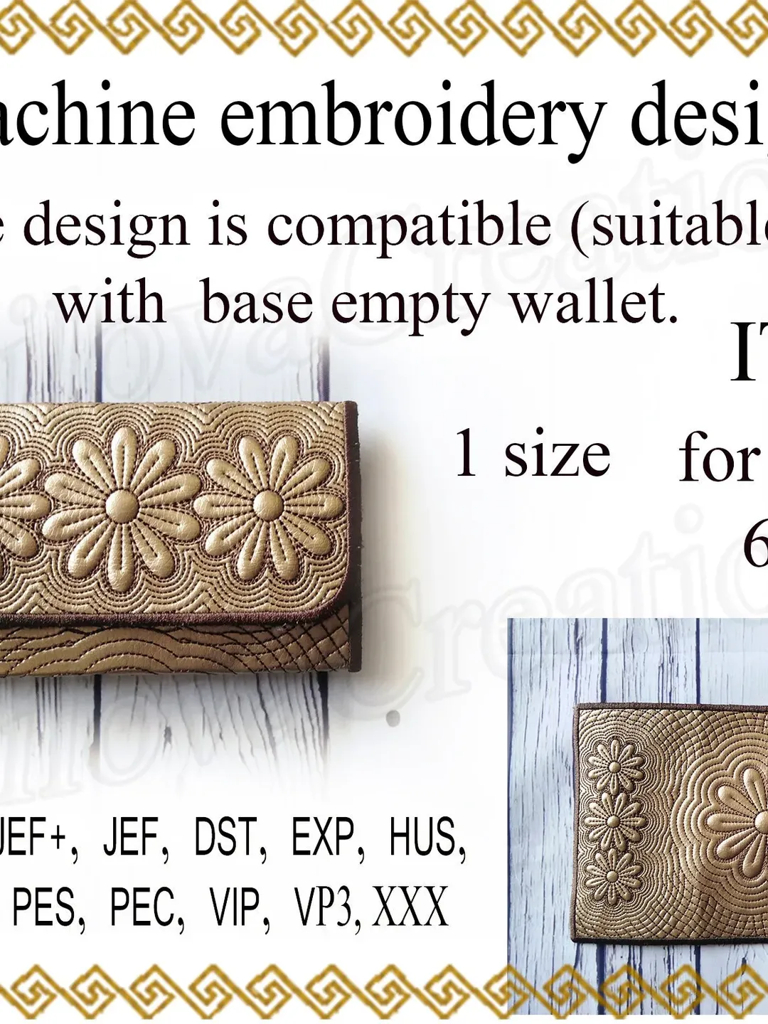 Machine embroidery designs In the Hoop Wallet flower Embroidery design trapunto purse Clutch little bag Case Embroidery Designs ITH