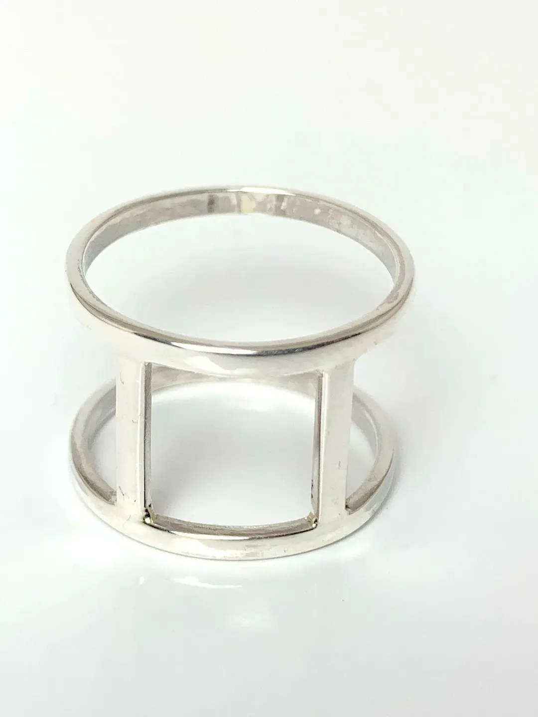 Hollow Ring, 925 Sterling Silver Ring, Handmade Ring, Hollow Band Ring, Statement Band, Fidget Band Ring, Design Band Ring, Minimalist Ring