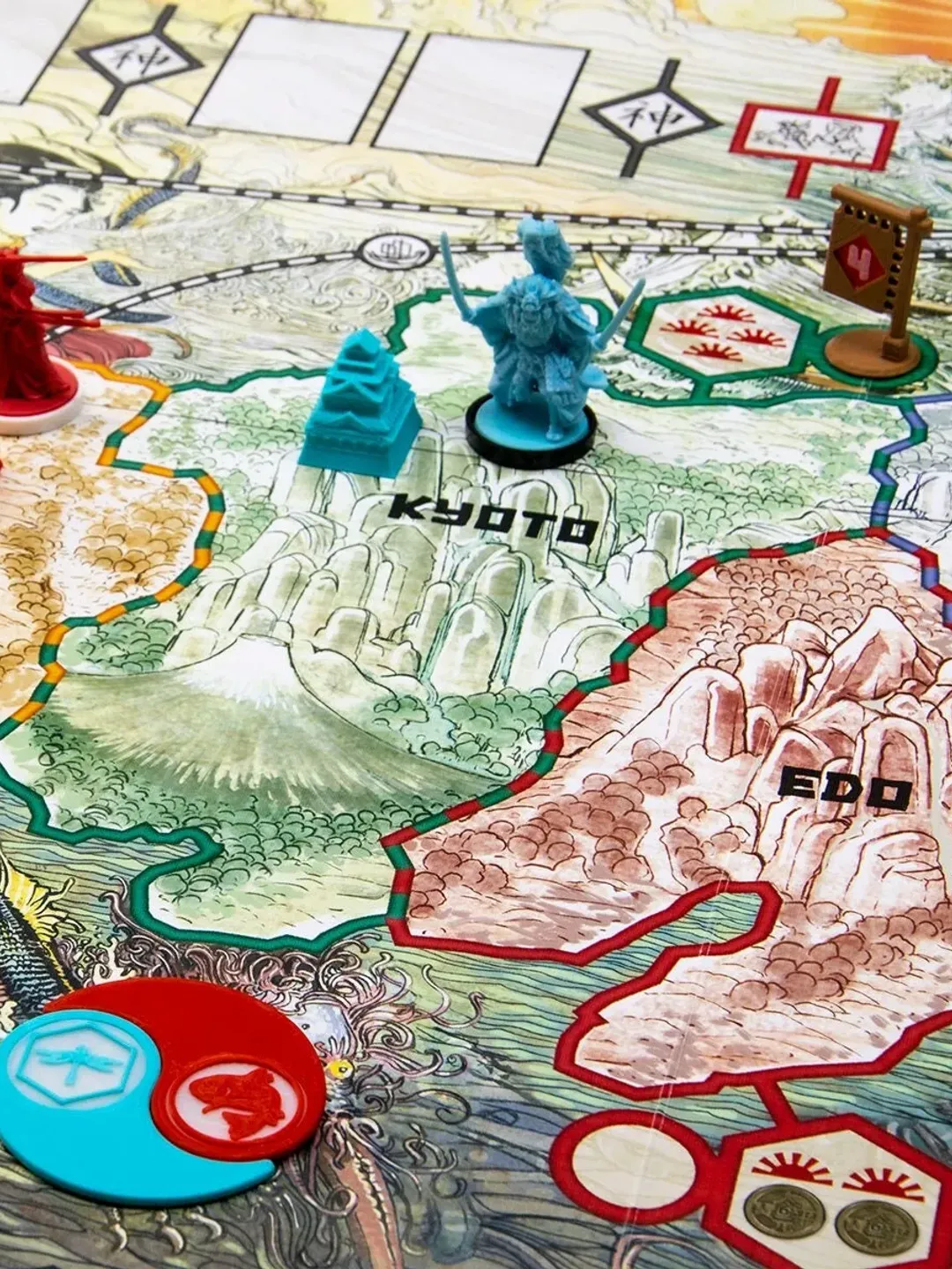 Rising Sun Compatible Upgrade Set (7 player - 63 pcs) Expansion Included Board Game Accessories