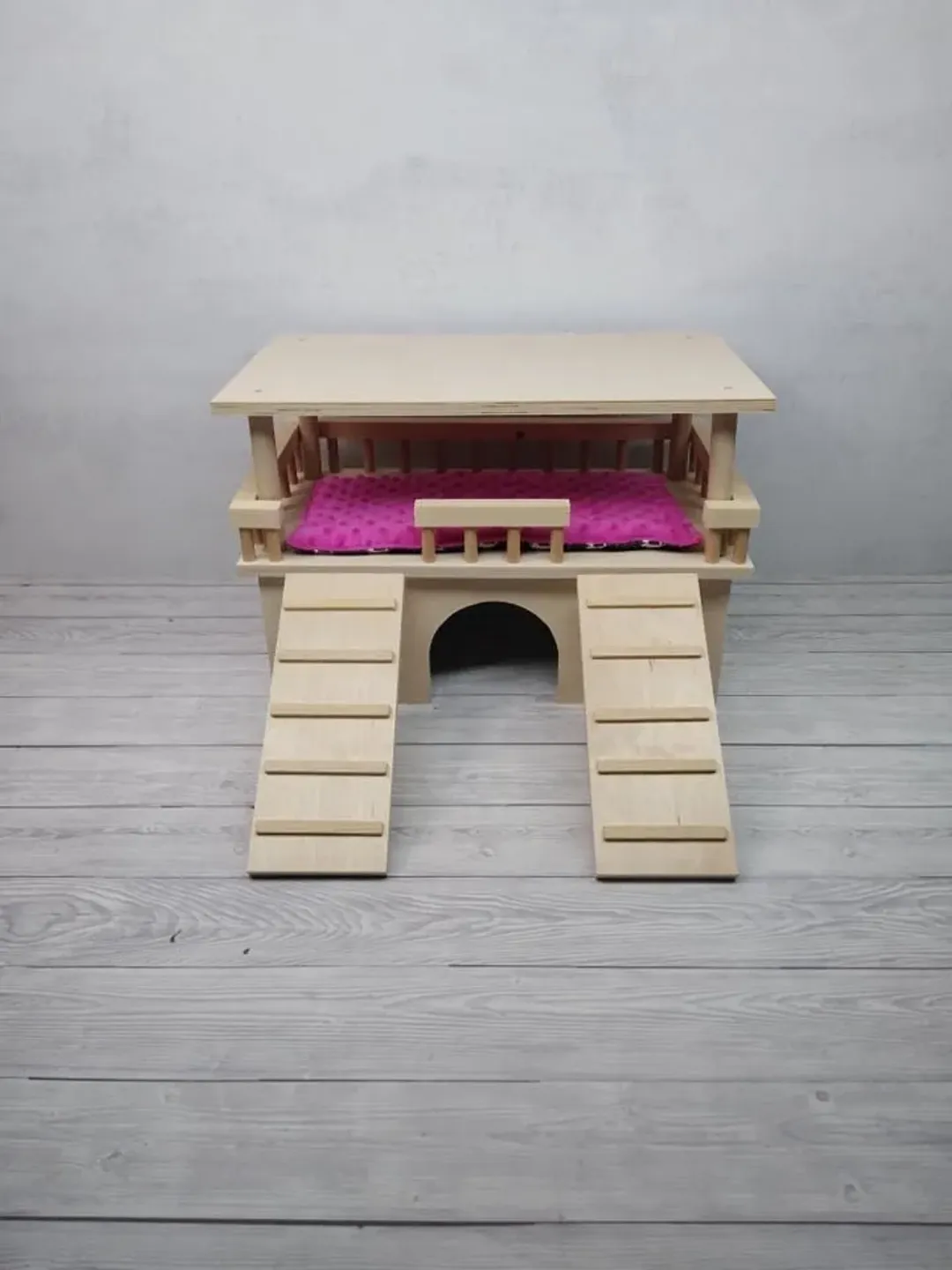 Wooden guinea pig house, guinea pig cage accessories,  wood chinchilla house, wood hedgehog house, chinchilla cage accessories,