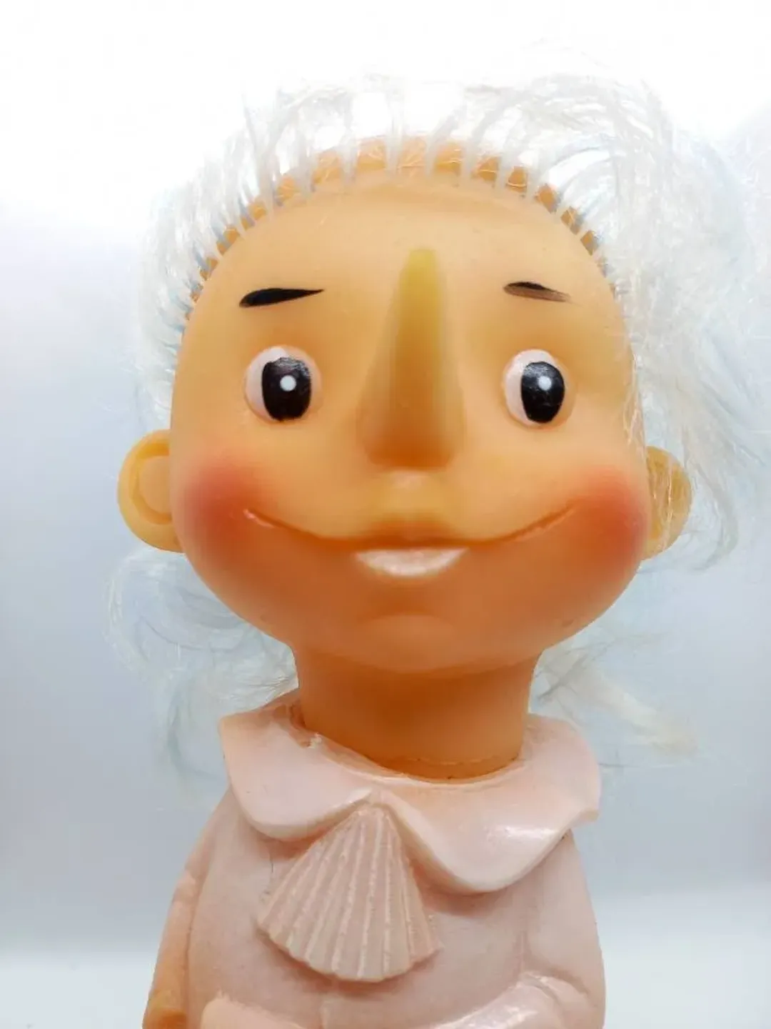 SOVIET PINOCCHIO Rubber TOY Vintage toy of Soviet children "Pinocchio"