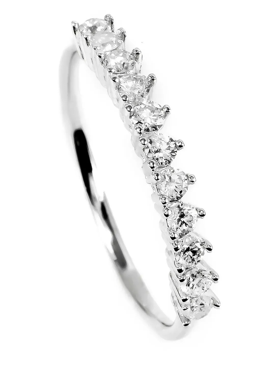 14K Gold Diamond 0,27 Ct G VS Stackable Baguette Women Ring, Minimalistic, Stylish, Trendy, Gift for Her, Anniversary, Valentines,Dainty