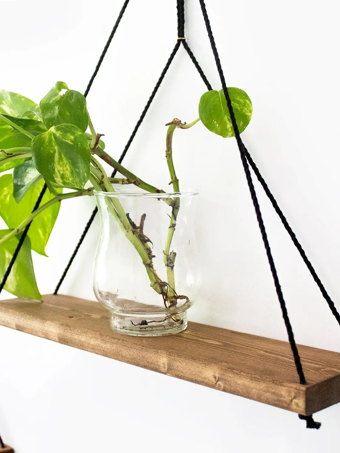 Wooden Floating Shelf Geometric Shelves Macrame Shelf Wall Hanging Shelf Shelf Decor Wooden Shelf Christmas Gifts