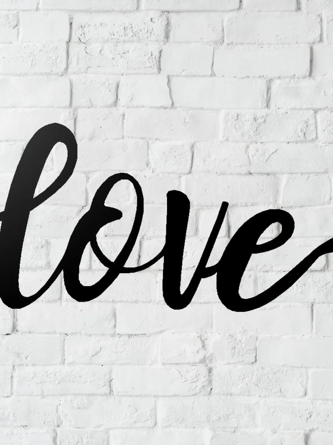 love Metal Word Sign, love Wall Decor, Christmas Gift, Gift For Her, Girls room decor, love Word Art, Cursive love Word