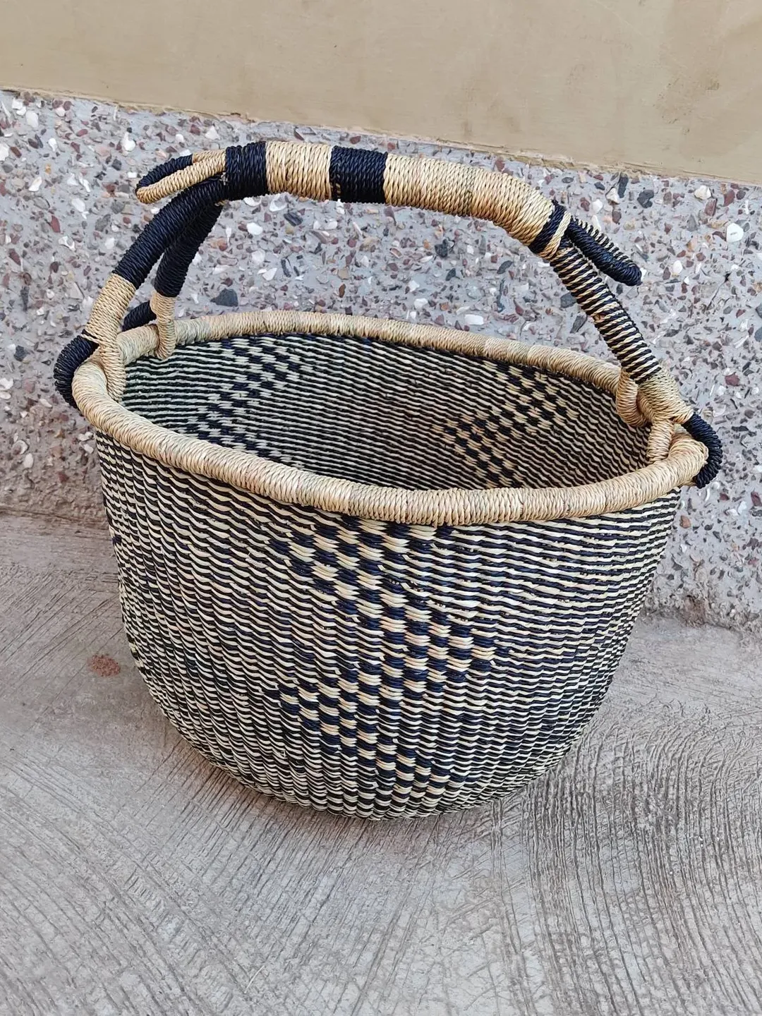 Bolga Basket| Market Basket |Shopping basket |African Market basket | Market bag | Woven Basket |Picnic basket |Fruit basket