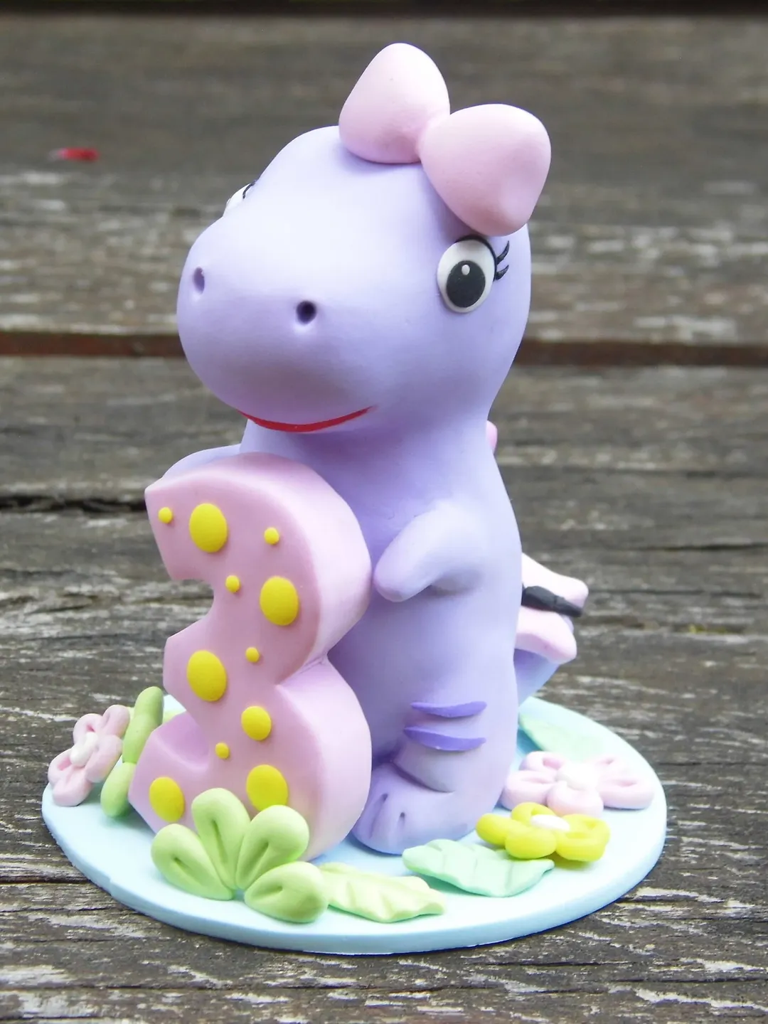 Dinosaur Cake Topper Girl, Birthday Cake Topper Figurine, Dinosaur Cake Decoration, Dinosaur Birthday Gift, Dinosaur Birthday Party Themed