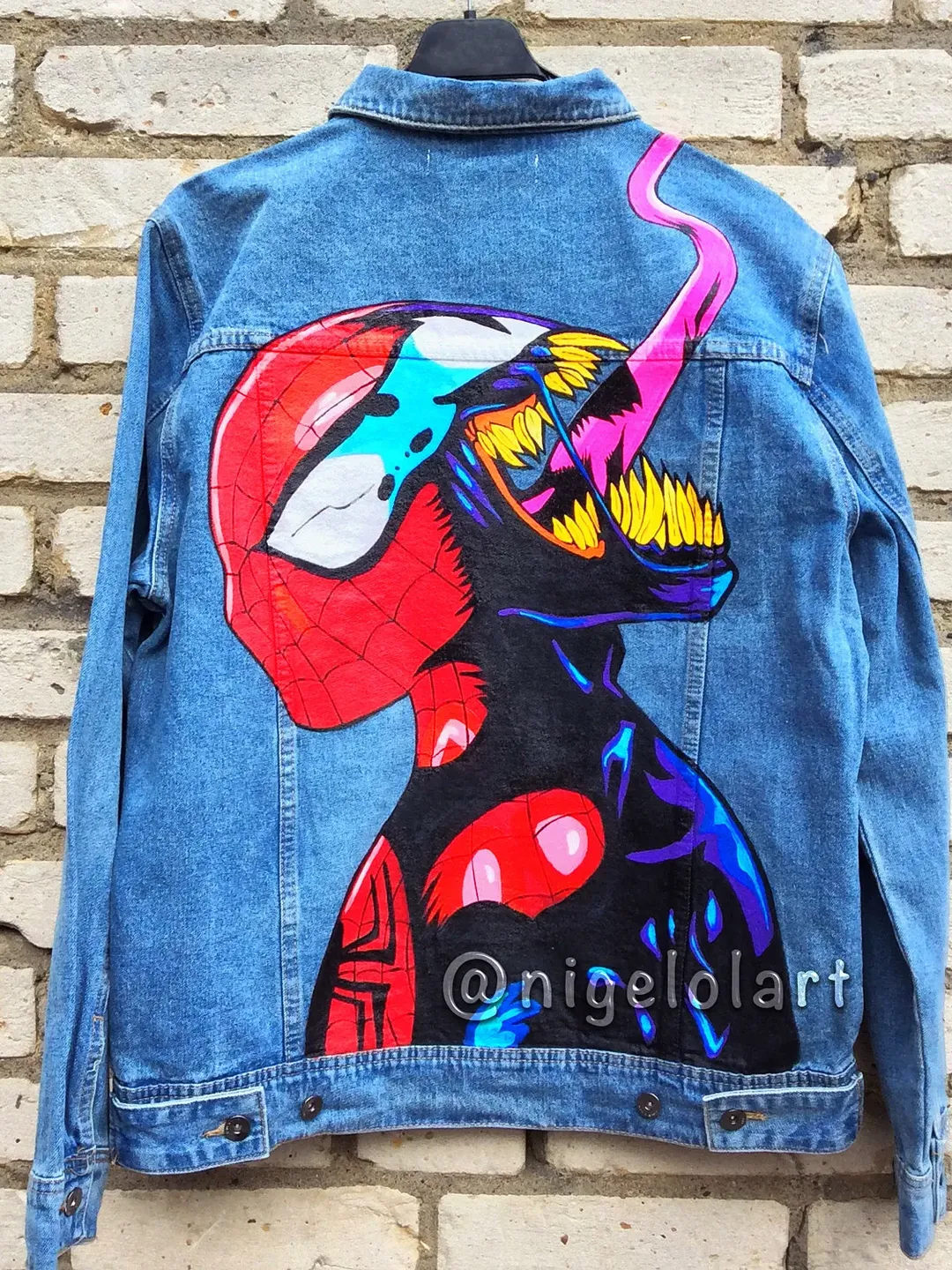 Hand Painted Denim Custom Jean Jacket Maker Hand Painted Denim