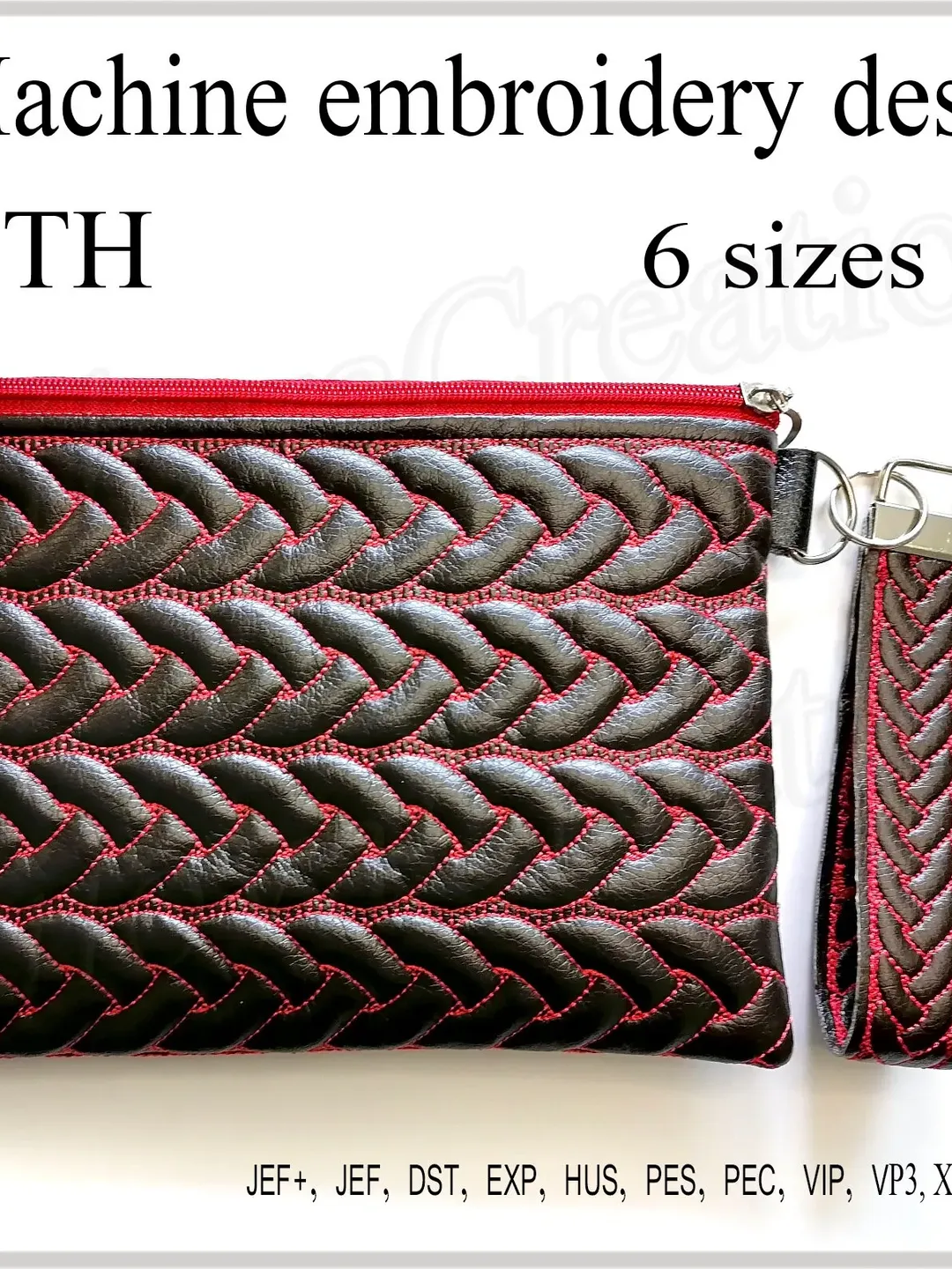 In the hoop bag embroidery designs ITH Cosmetic bag phone case wallet pattern 5x7 6x10 7x11 8x12 hoop embroidery projects Instant Download