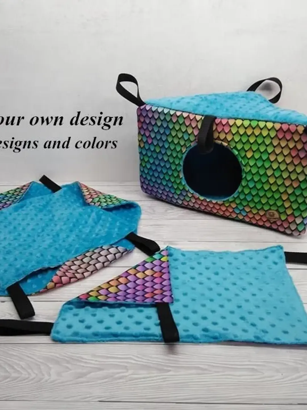 Chinchilla hammock set, guinea pig hammock set, corner rat hammock, hammock for guinea pig tunnel, ferret tunnel, rat hammock,