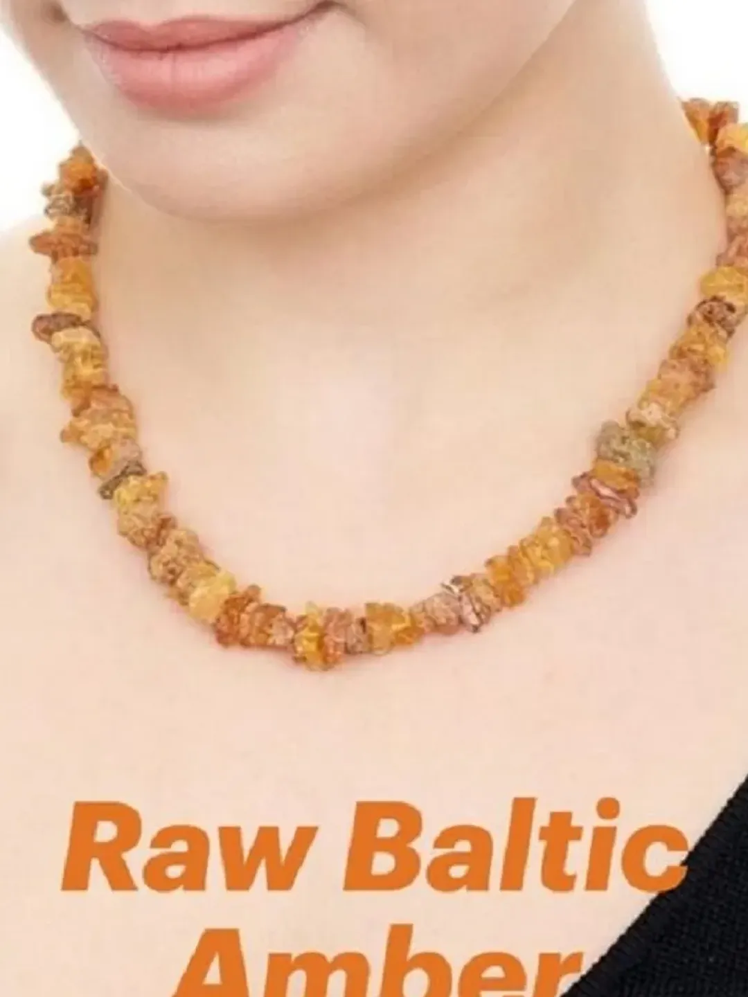 Raw amber necklace Baltic amber jewelry adult women men beads necklace pain relief thyroid healing for anxiety