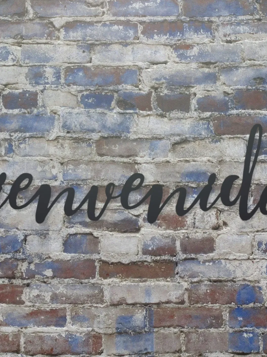 Bienvenidos Metal Sign, Metal Word Sign, Spanish Welcome Decor, Spanish Restaurant Sign, Spanish Porch Decor