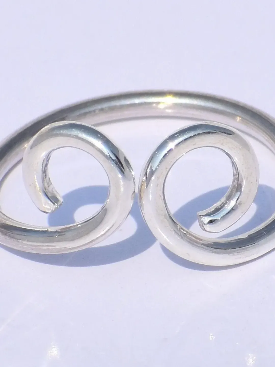 Spiral Ring, Women Ring, 925 Silver Ring, Handmade Ring, Fidget Ring, Swing Ring, Adjustable Ring, Knuckle Ring, Dainty Ring, Gift For Her