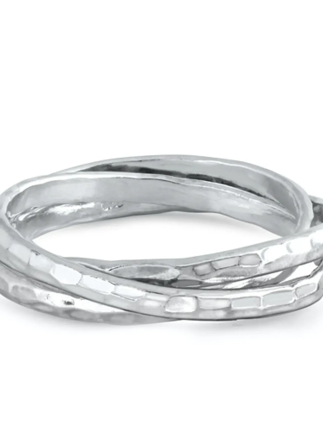 Silver thumb ring · Sterling Silver Faceted Rolling Ring · Thumb Ring · 3 Bands Sterling Silver Ring · Rolling Thumb Ring · Unisex Ring